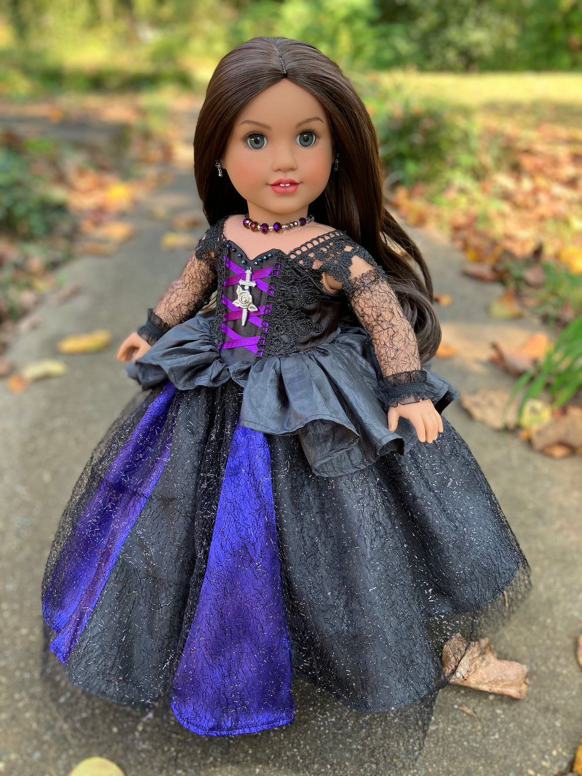 Custom Halloween Witch American Girl Doll - Nightshade