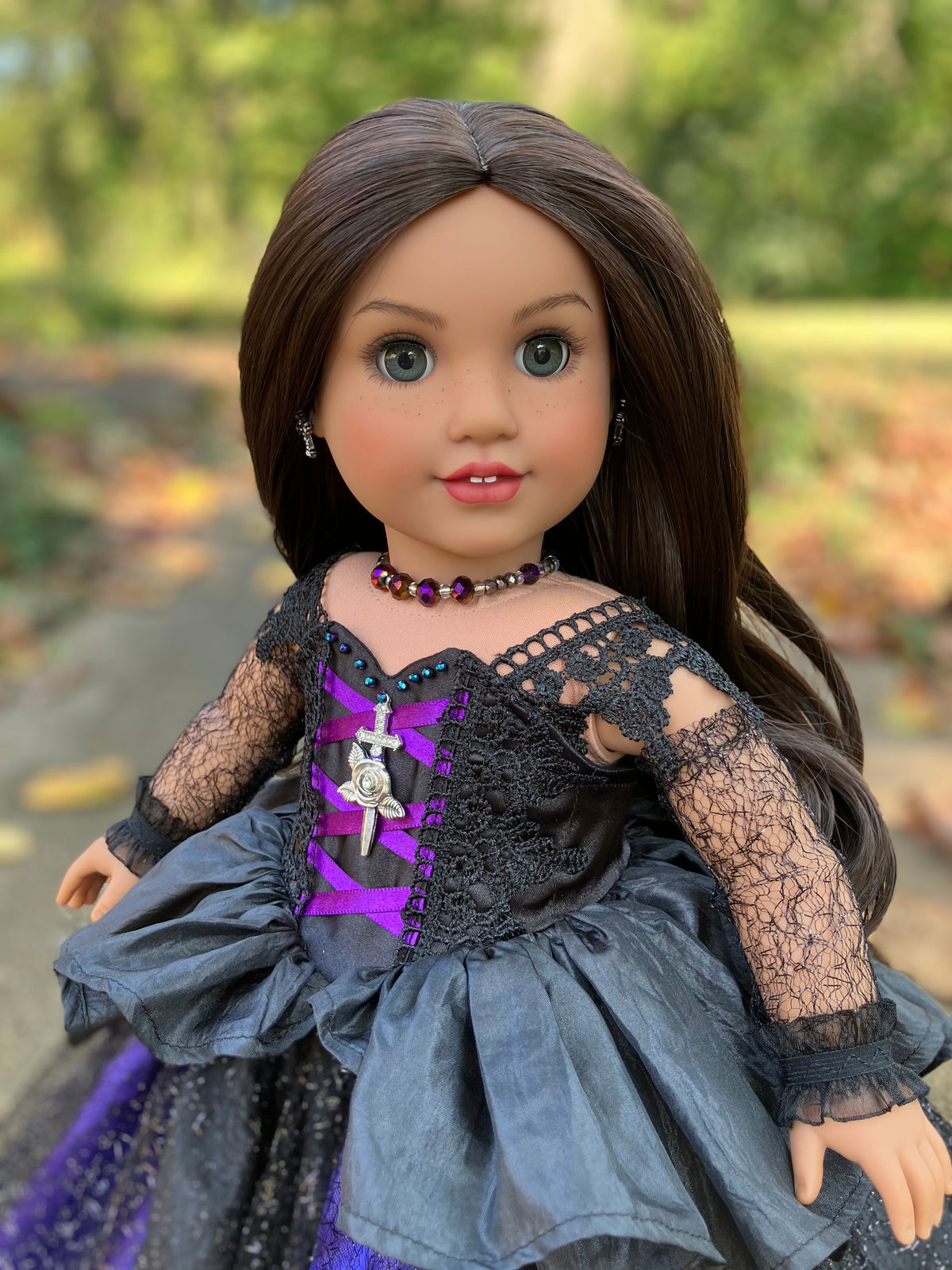 Custom Halloween Witch American Girl Doll - Nightshade