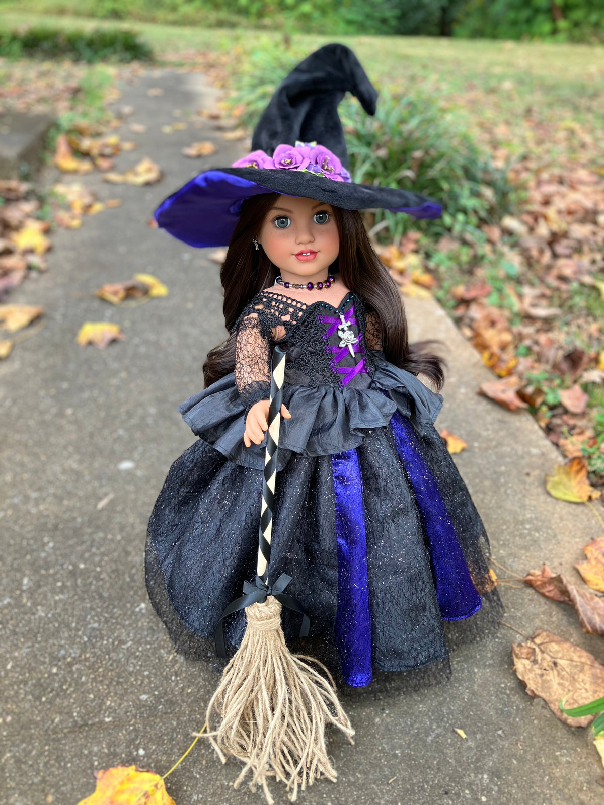 Custom Halloween Witch American Girl Doll - Nightshade