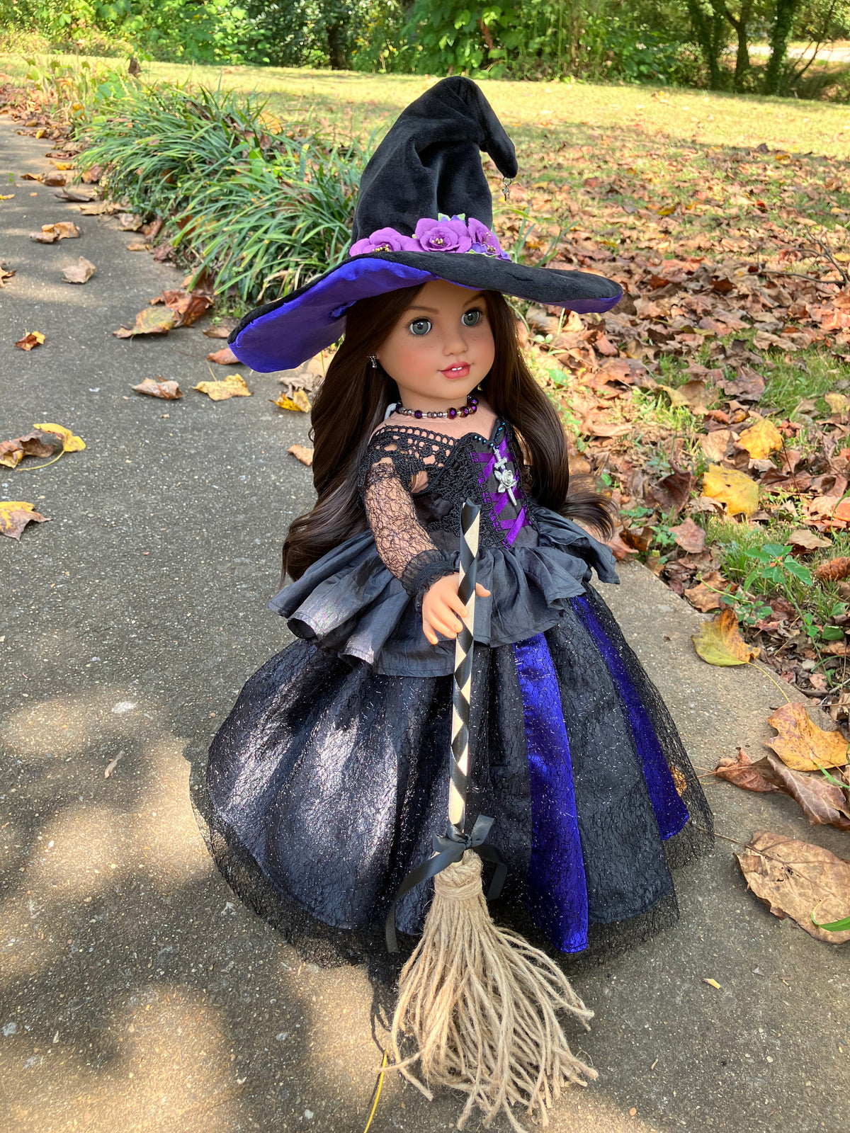 Custom Halloween Witch American Girl Doll - Nightshade