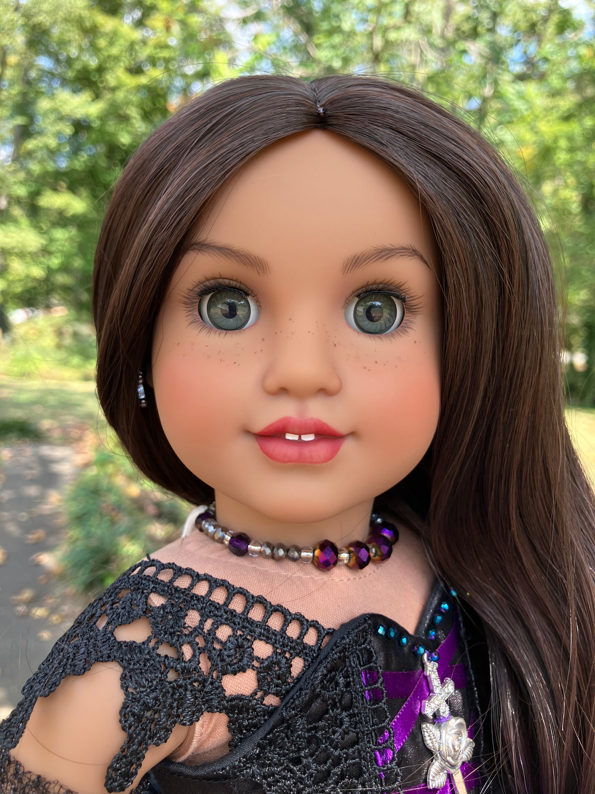 Custom Halloween Witch American Girl Doll - Nightshade