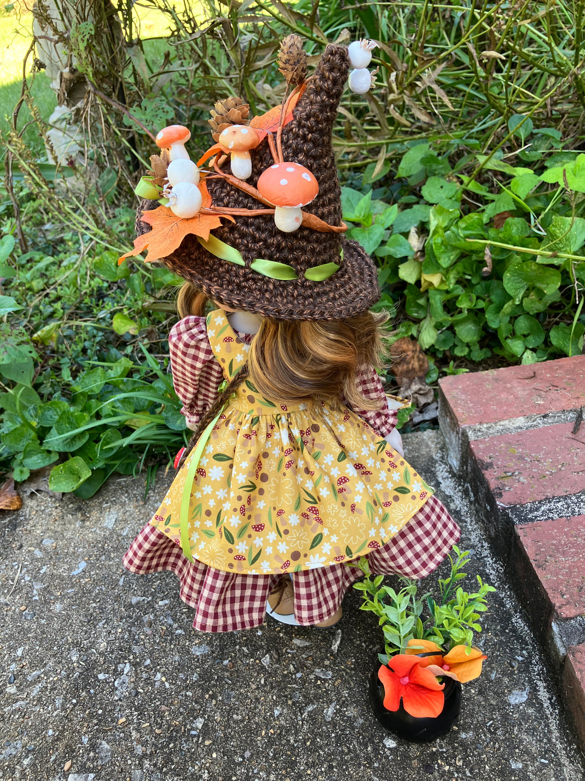 Woodland Witch Custom Halloween Ruby Red Fashion Friends Doll - Chrysanthemum