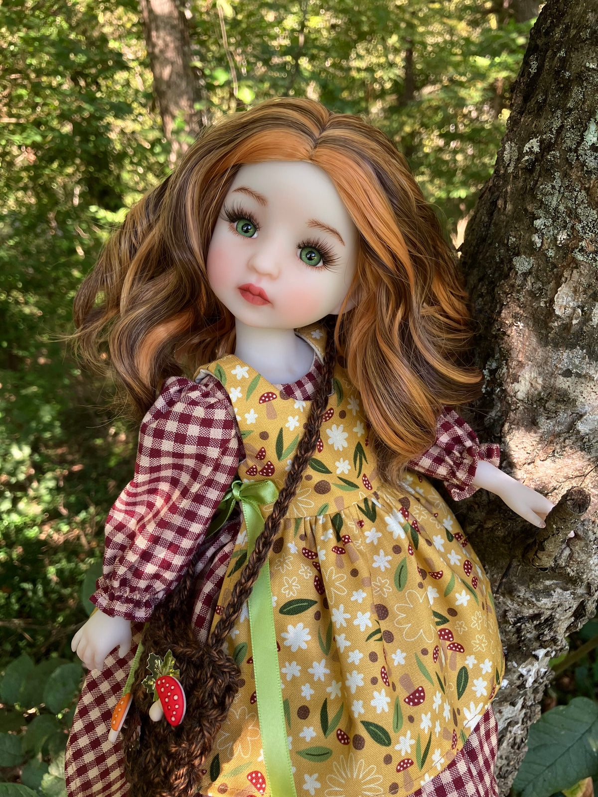 Woodland Witch Custom Halloween Ruby Red Fashion Friends Doll - Chrysanthemum