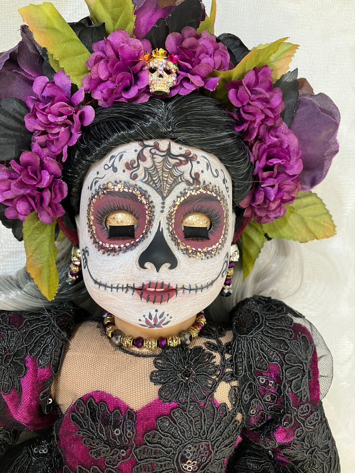 Custom Halloween Day of the Dead American Girl Doll - Rosa