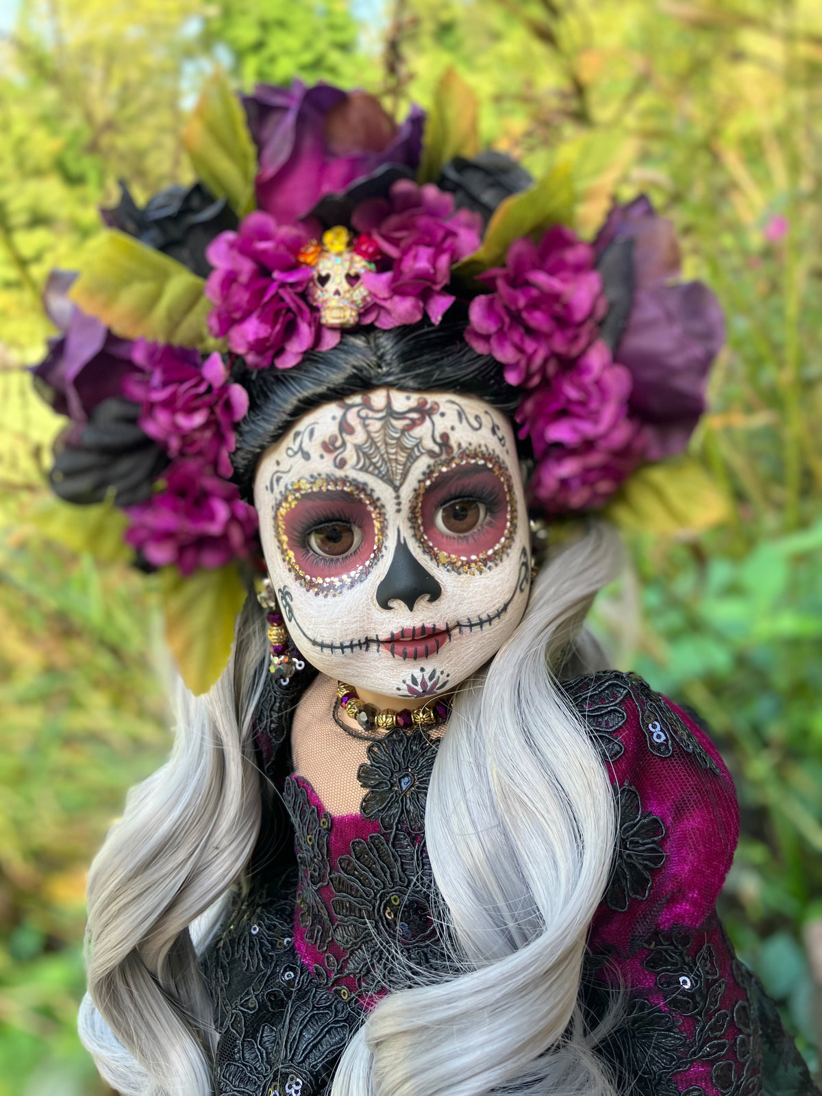 Custom Halloween Day of the Dead American Girl Doll - Rosa