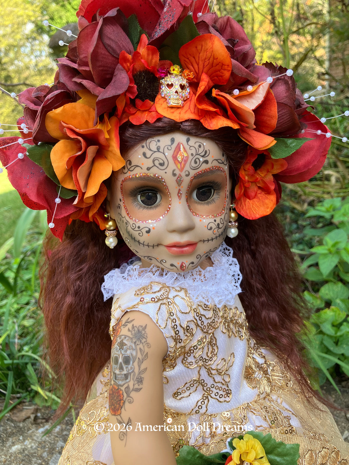 Custom Day of the Dead American Girl Doll - Citrina
