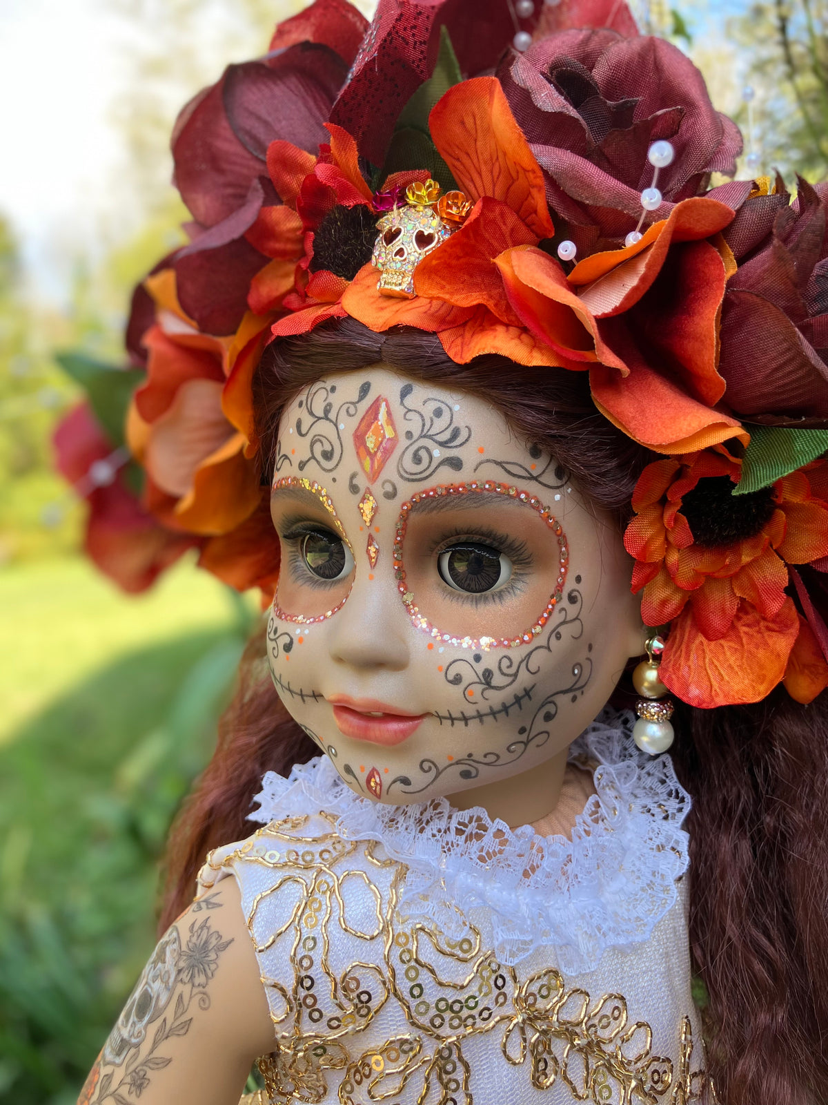 Custom Day of the Dead American Girl Doll - Citrina