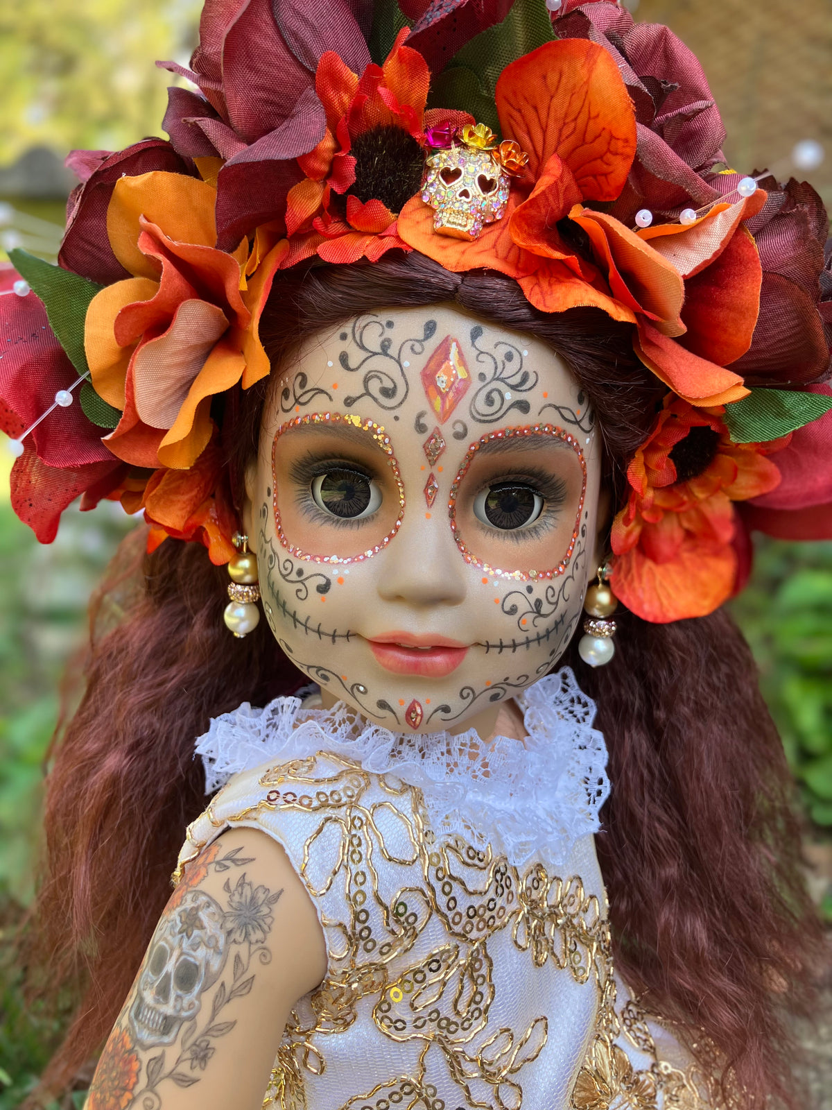 Custom Day of the Dead American Girl Doll - Citrina