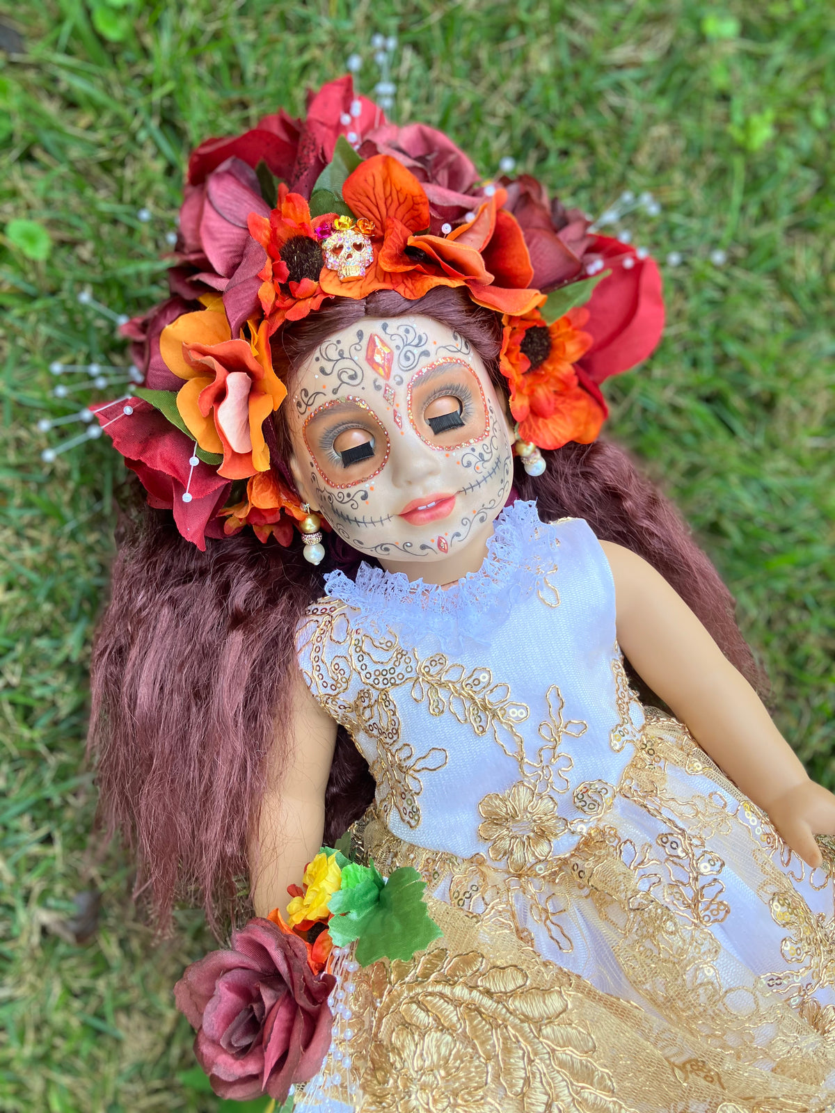 Custom Day of the Dead American Girl Doll - Citrina