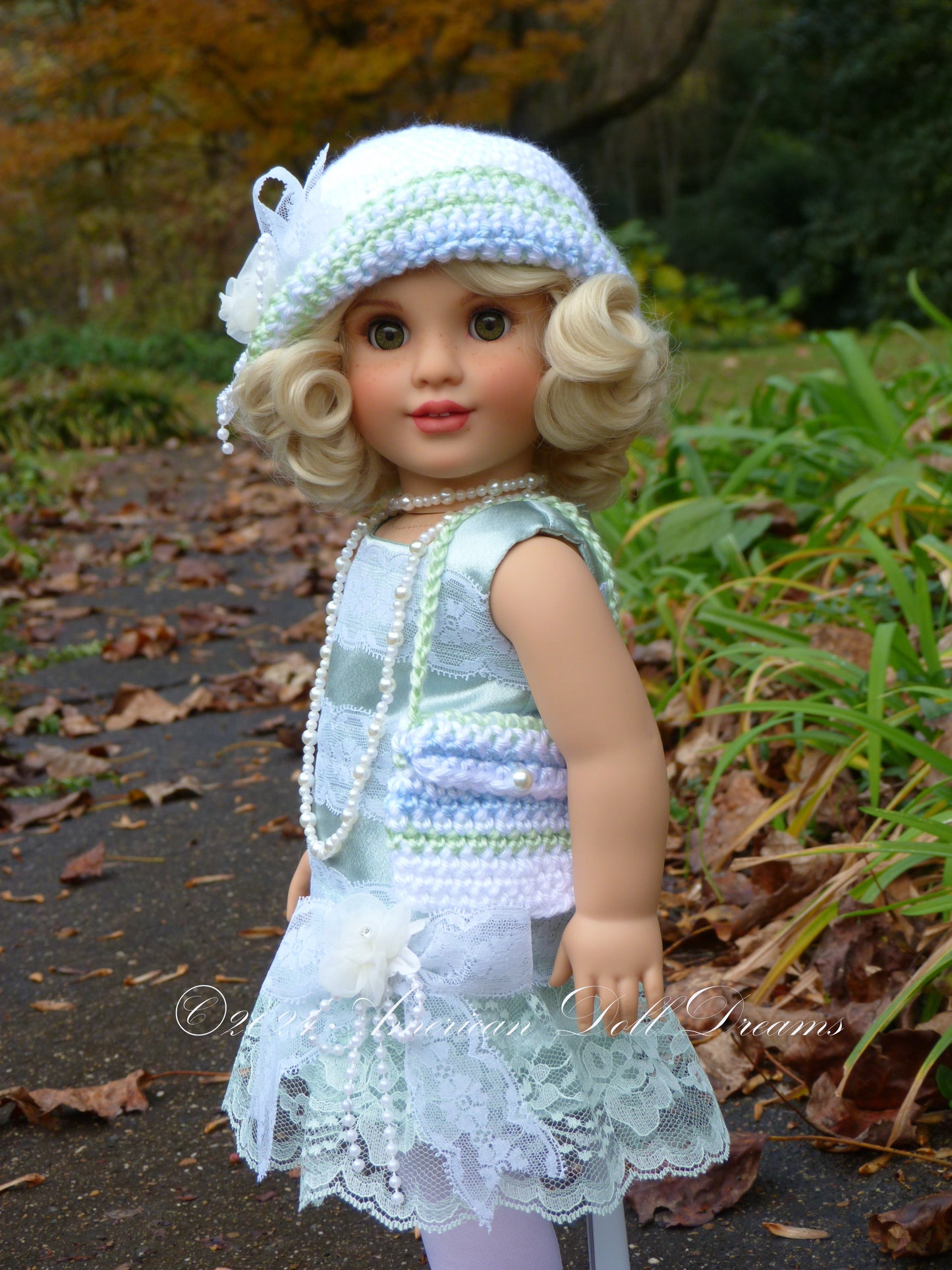 OOAK 1920s Flapper American Girl Custom Doll - Jeanie