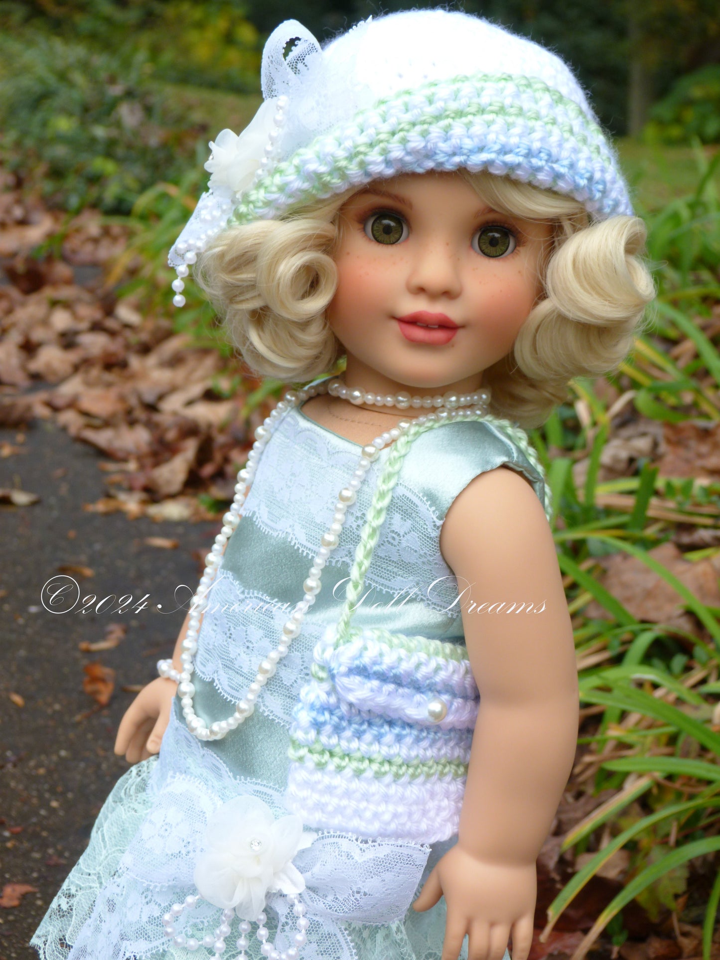 OOAK 1920s Flapper American Girl Custom Doll - Jeanie