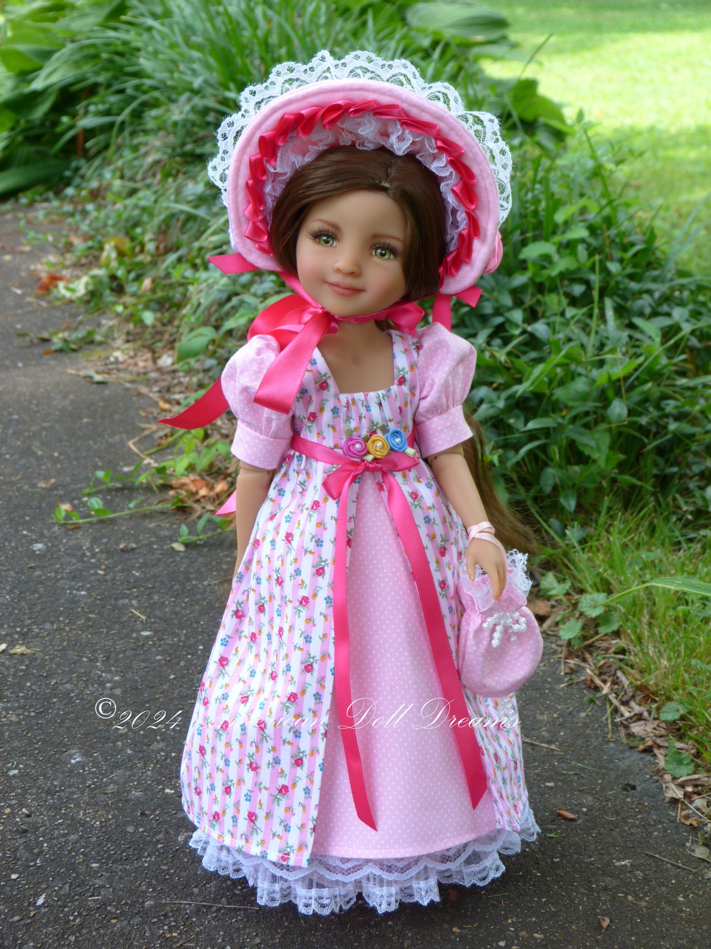 OOAK Alison Custom Ruby Red Fashion Friends 14.5 Inch Doll Repaint