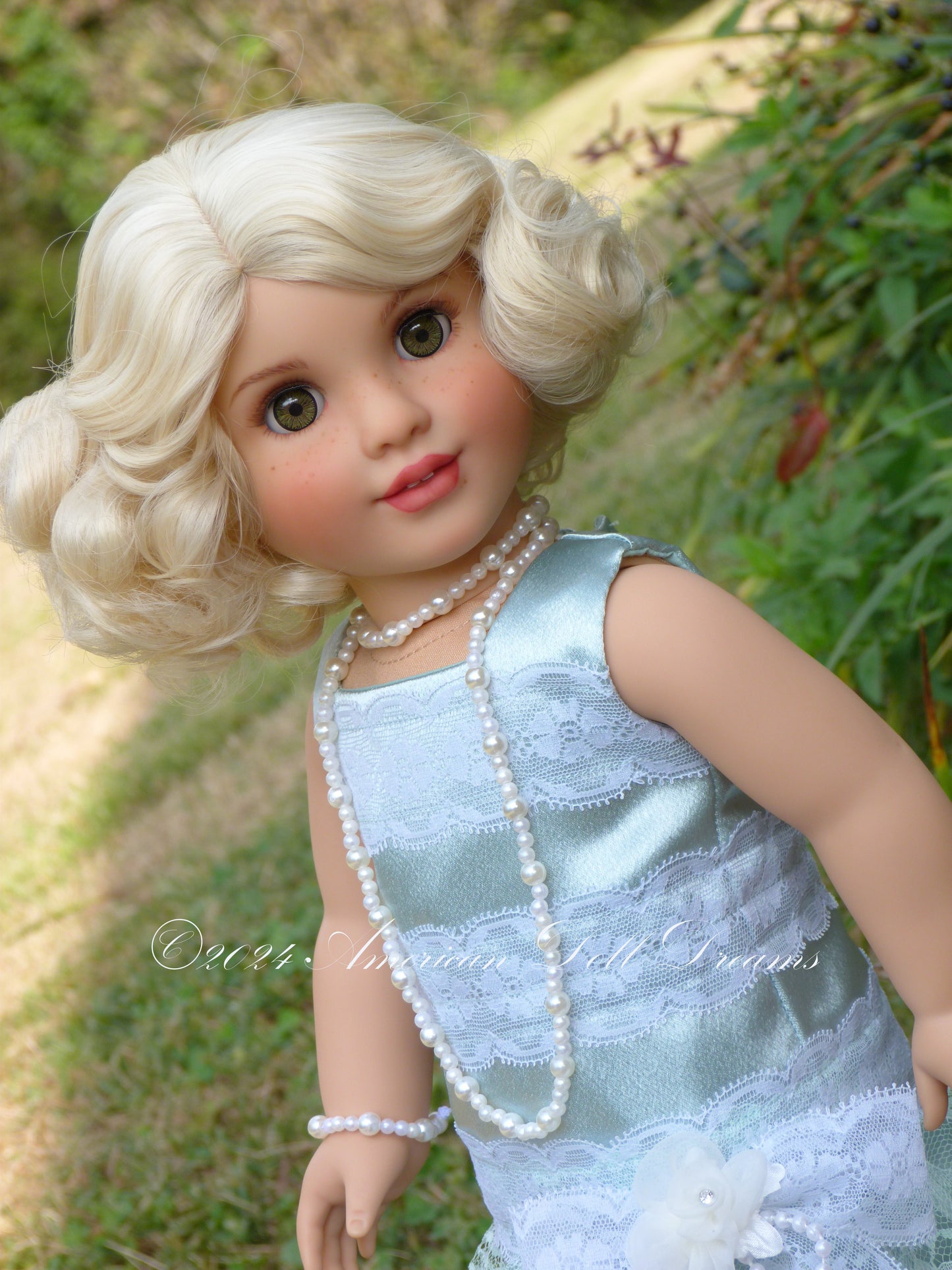 OOAK 1920s Flapper American Girl Custom Doll - Jeanie