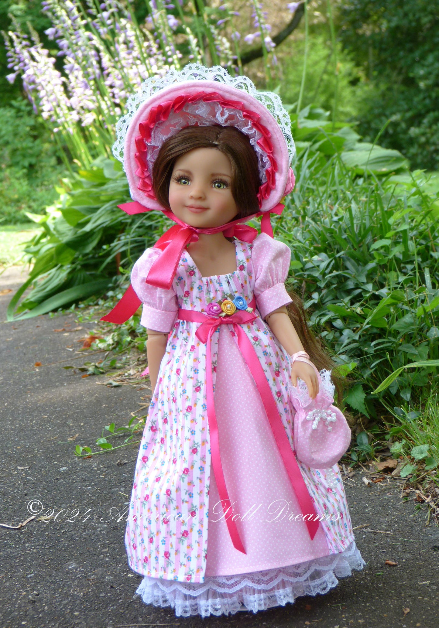 OOAK Alison Custom Ruby Red Fashion Friends 14.5 Inch Doll Repaint