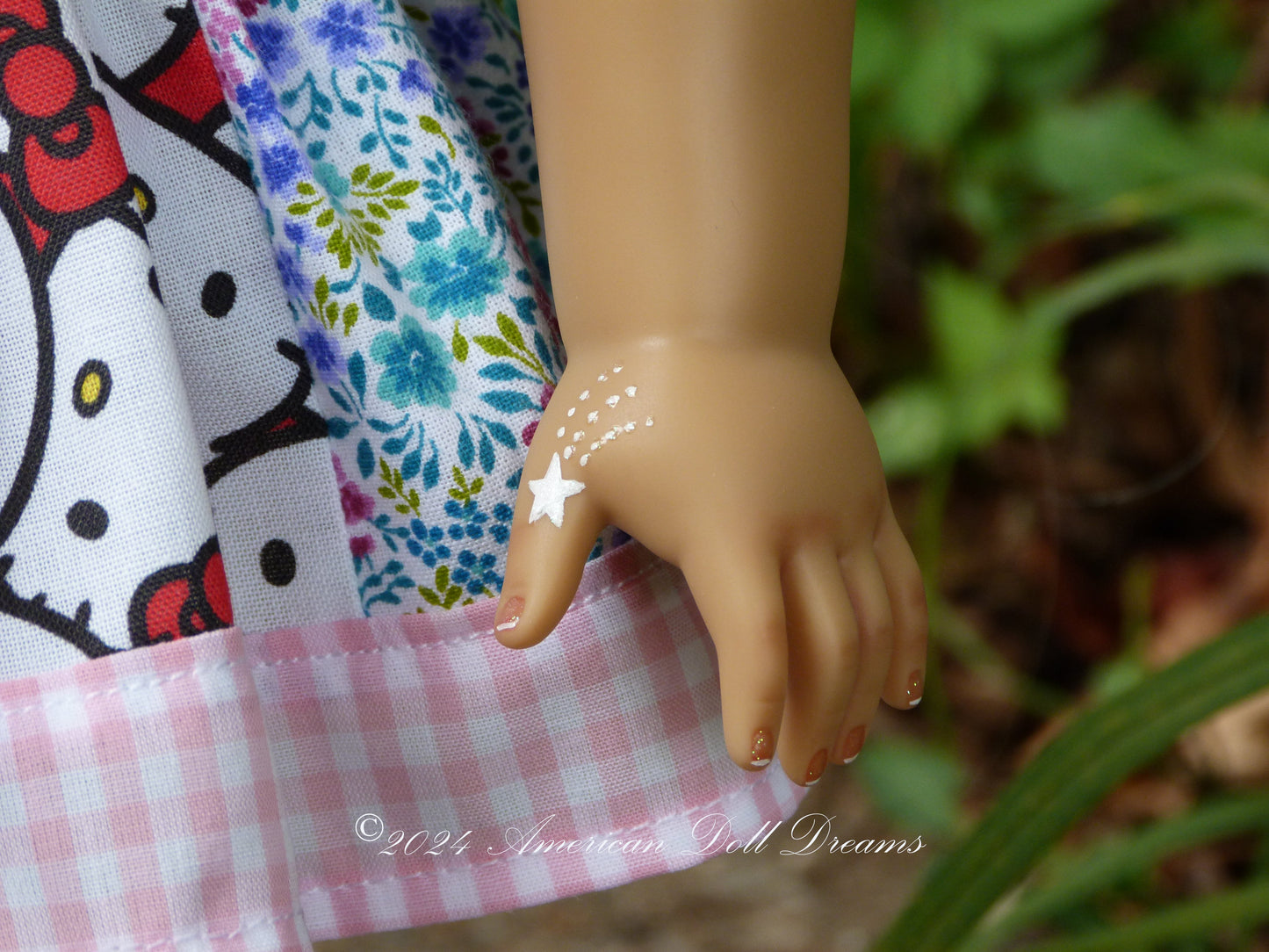 OOAK American Girl 18 Inch Doll Hand Painted Eyes Custom Kitty