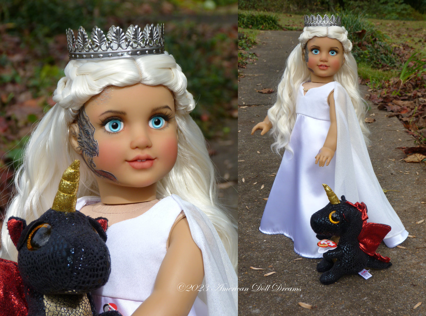 OOAK Dragon Princess Custom American Girl Doll 18 Inch Repaint