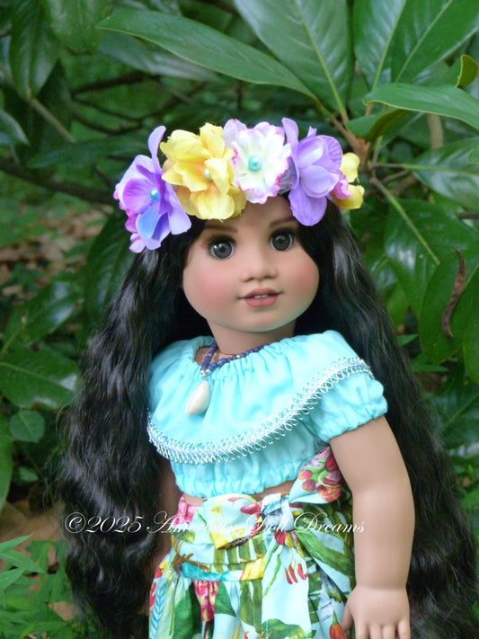 OOAK American Girl Doll - Hawaiian Princess, Lani
