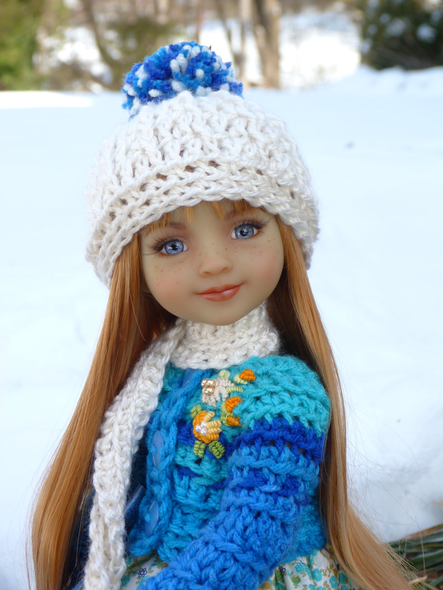 Winter Outfit Handmade to fit 14.5 Inch Ruby Red Fashion Doll