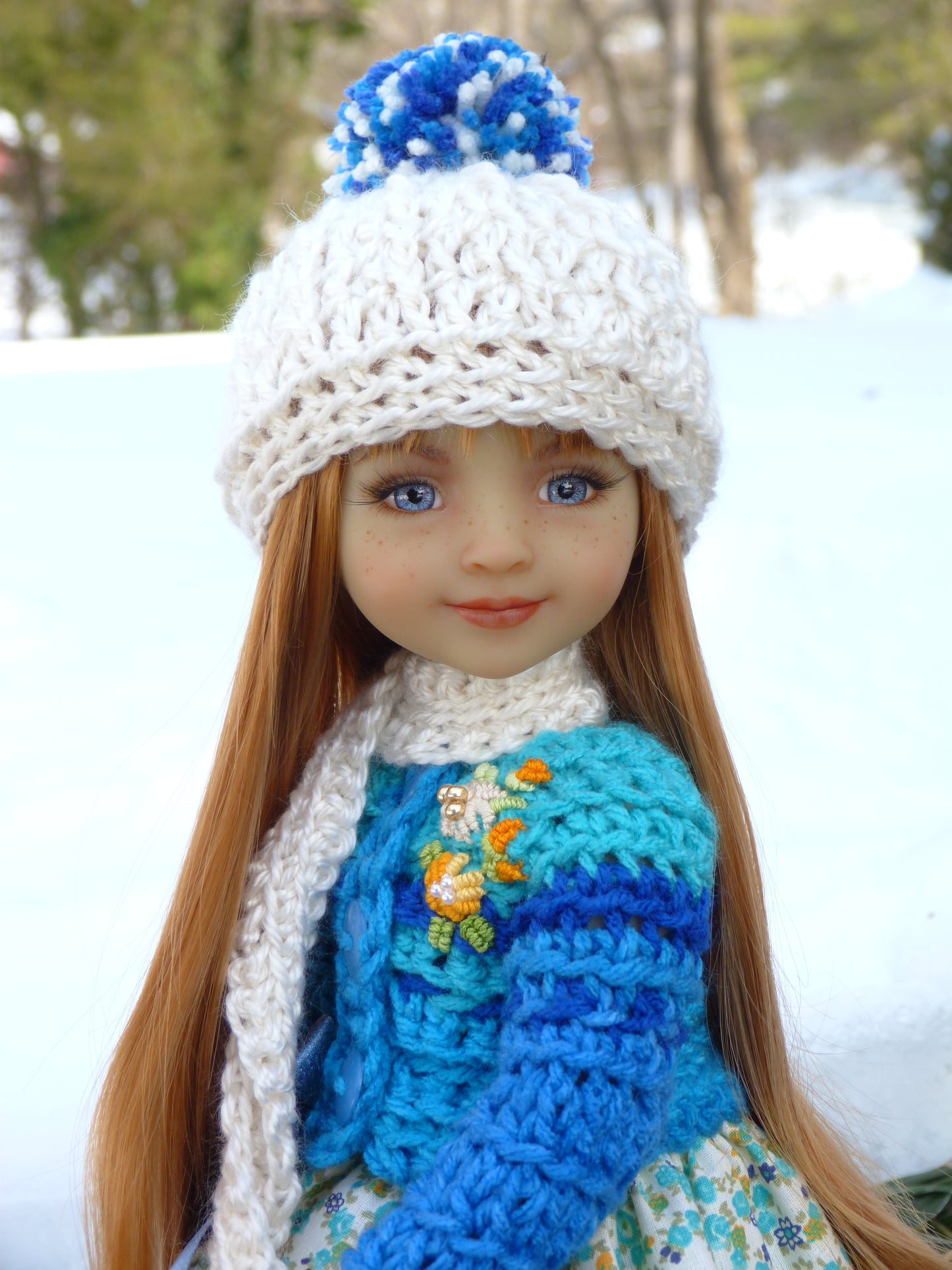 Winter Outfit Handmade to fit 14.5 Inch Ruby Red Fashion Doll