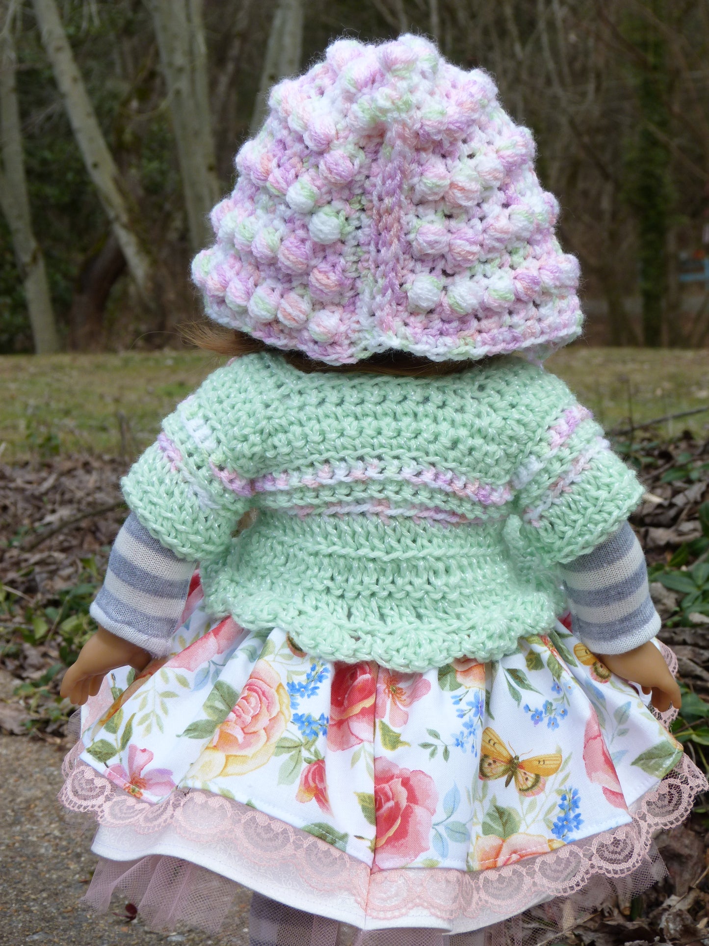 Roses and Butterflies Outfit for 18 Inch Doll