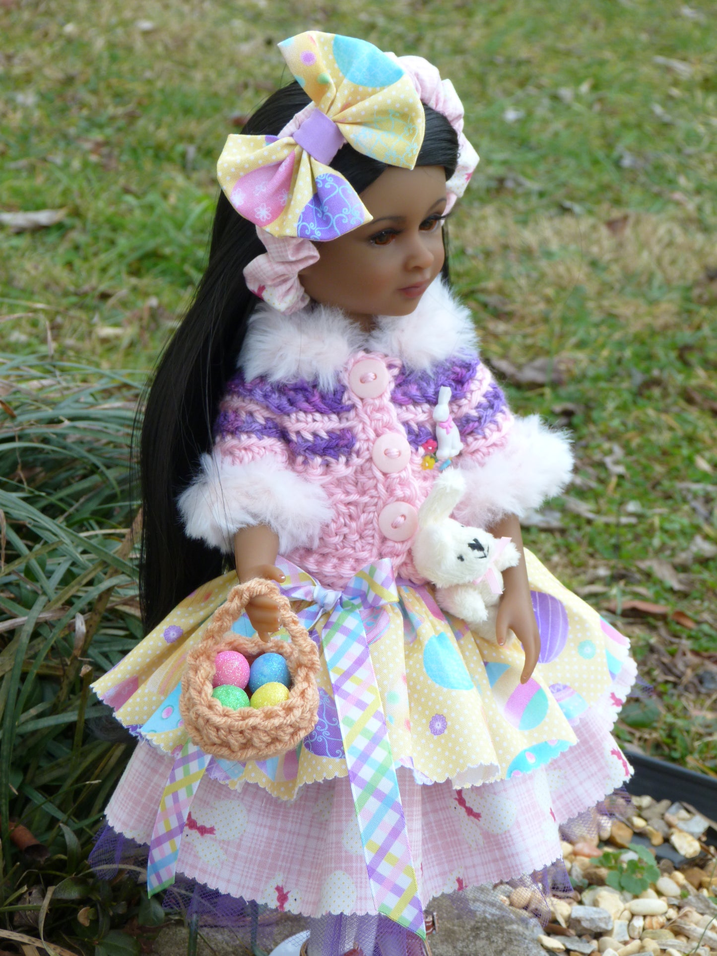 Easter Outfit Handmade to fit 14.5 Inch Ruby Red Fashion Doll