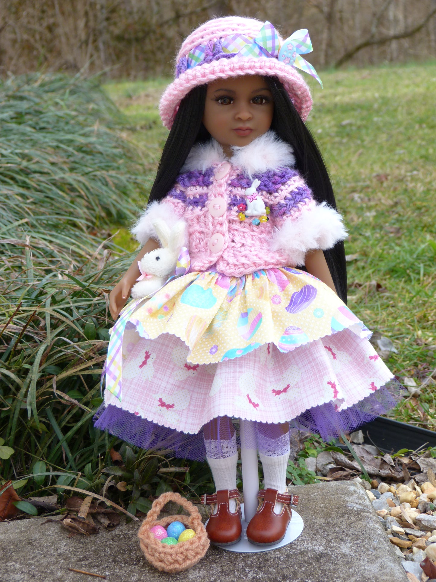 Easter Outfit Handmade to fit 14.5 Inch Ruby Red Fashion Doll