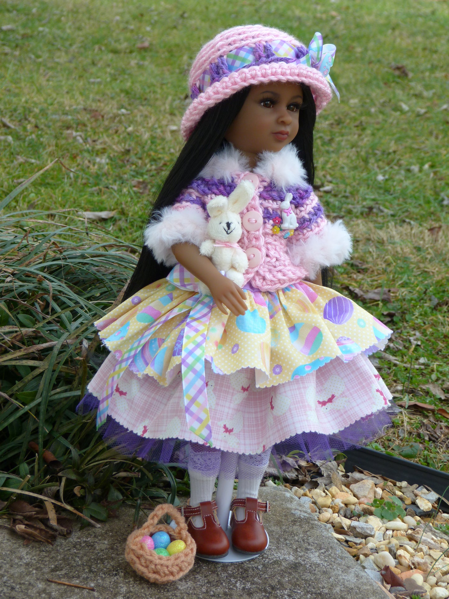 Easter Outfit Handmade to fit 14.5 Inch Ruby Red Fashion Doll