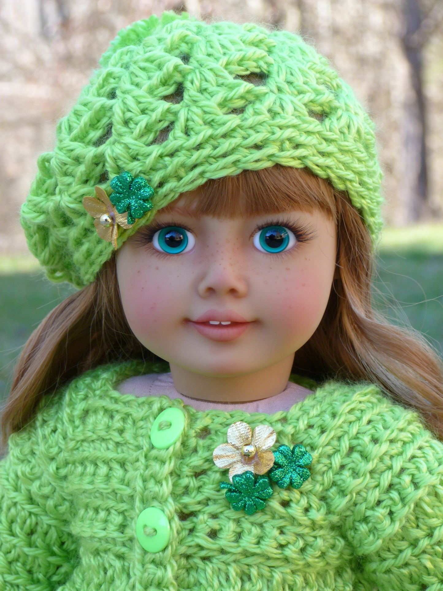 Emerald Isle Outfit for 18 Inch Doll Irish Clothing American Handmade 18"