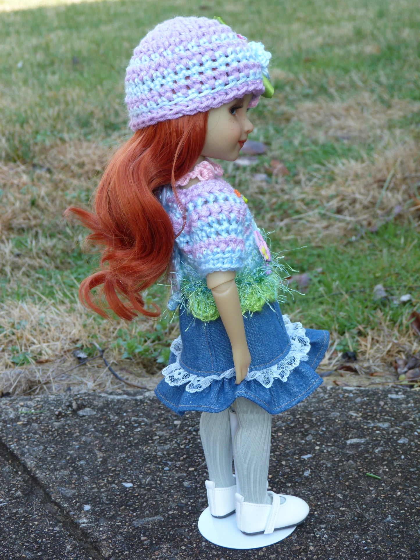 Easter Egg Hunt Outfit Handmade to fit 14.5 Inch Ruby Red Fashion Doll