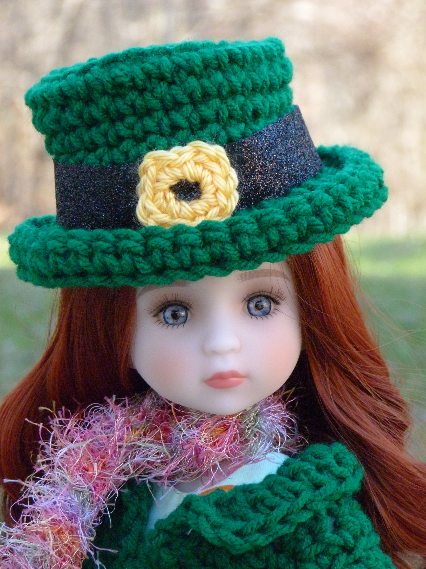 St. Patrick's Day Outfit Handmade to fit 14.5 Inch Ruby Red Fashion Doll