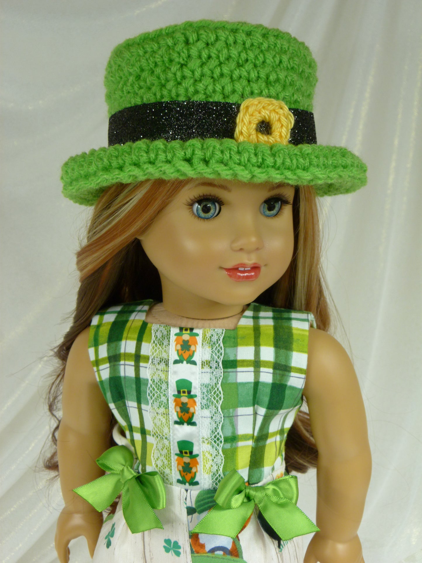 Leprechaun Outfit for 18 Inch Girl Doll American Handmade St. Patrick's Day