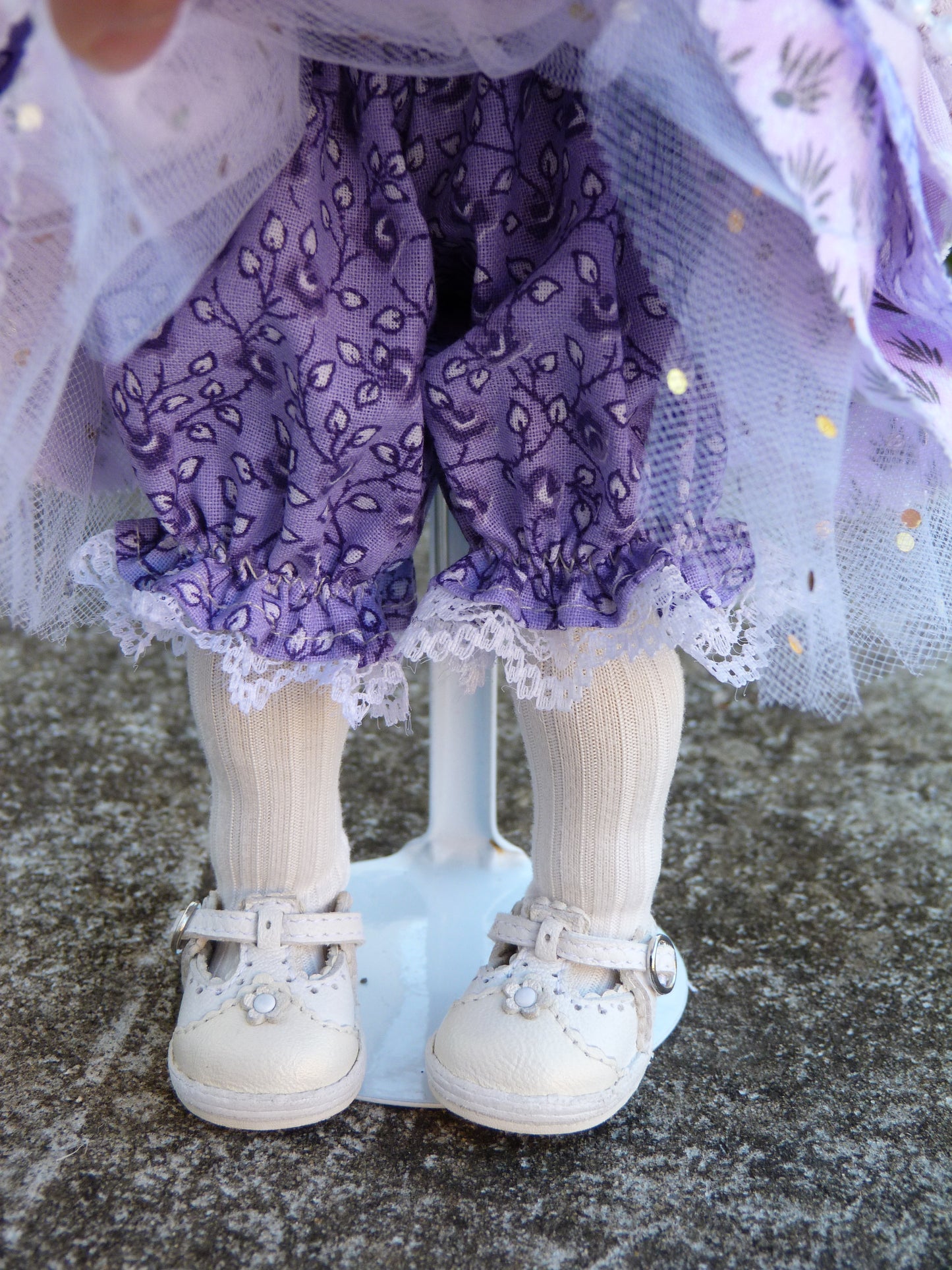 Lilies and Lavender Outfit Handmade to fit 11 Inch Dumpling Meadowdoll Clothes