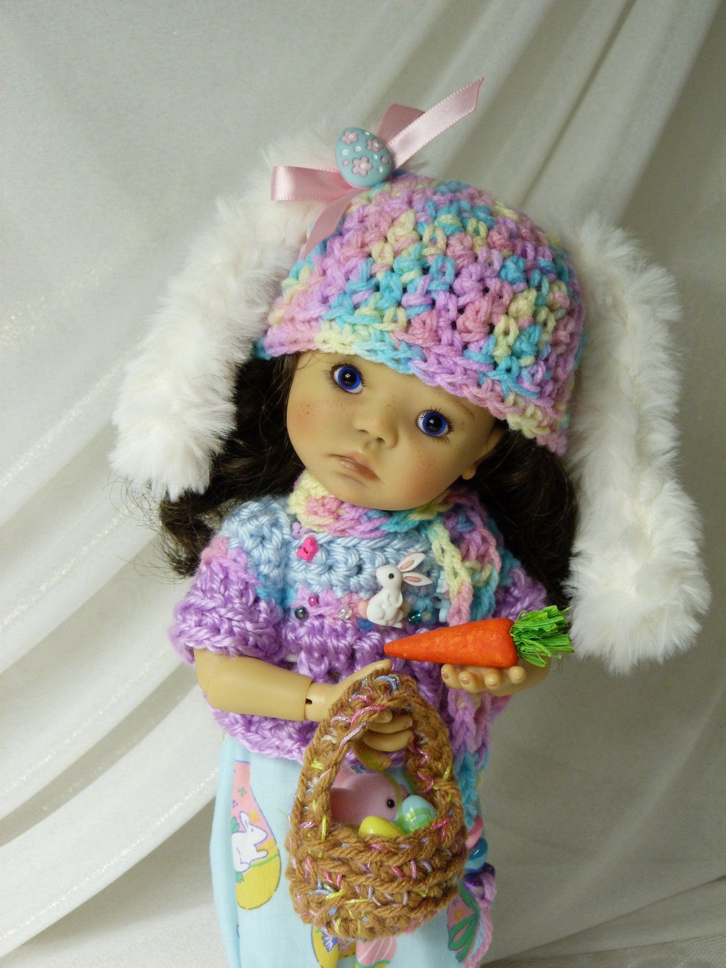 Easter Bunny Outfit Handmade to fit 11 Inch Dumpling Meadowdoll Spring Clothes