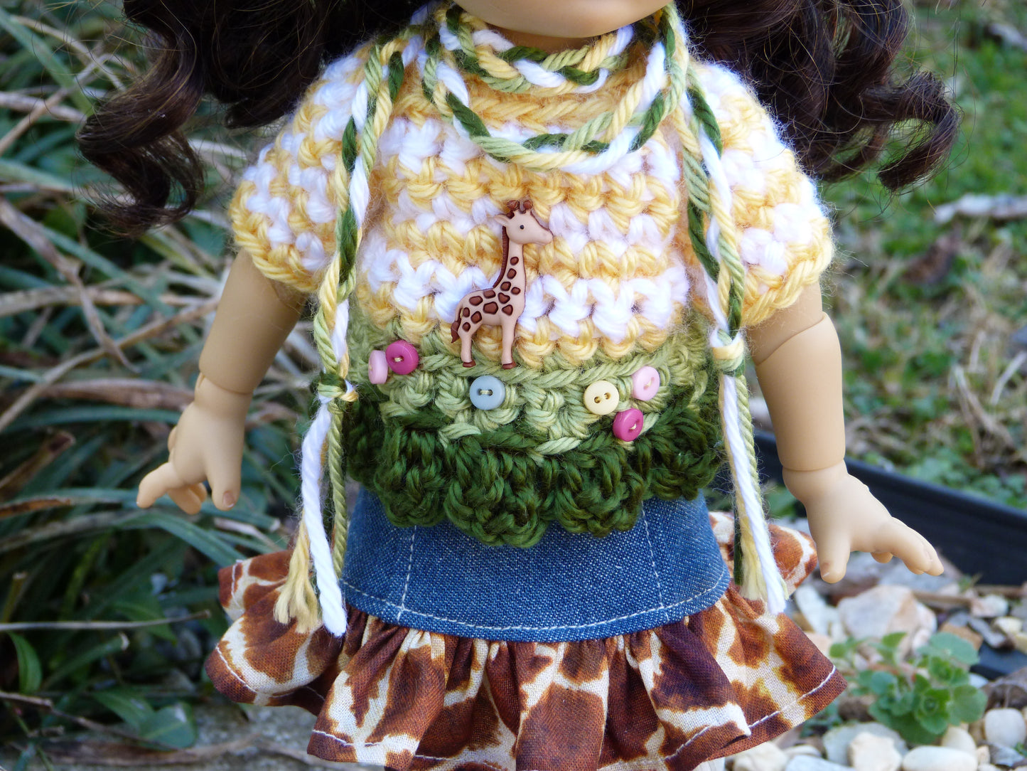 Safari Outfit Handmade to fit 11 Inch Dumpling Meadowdoll Spring Clothes