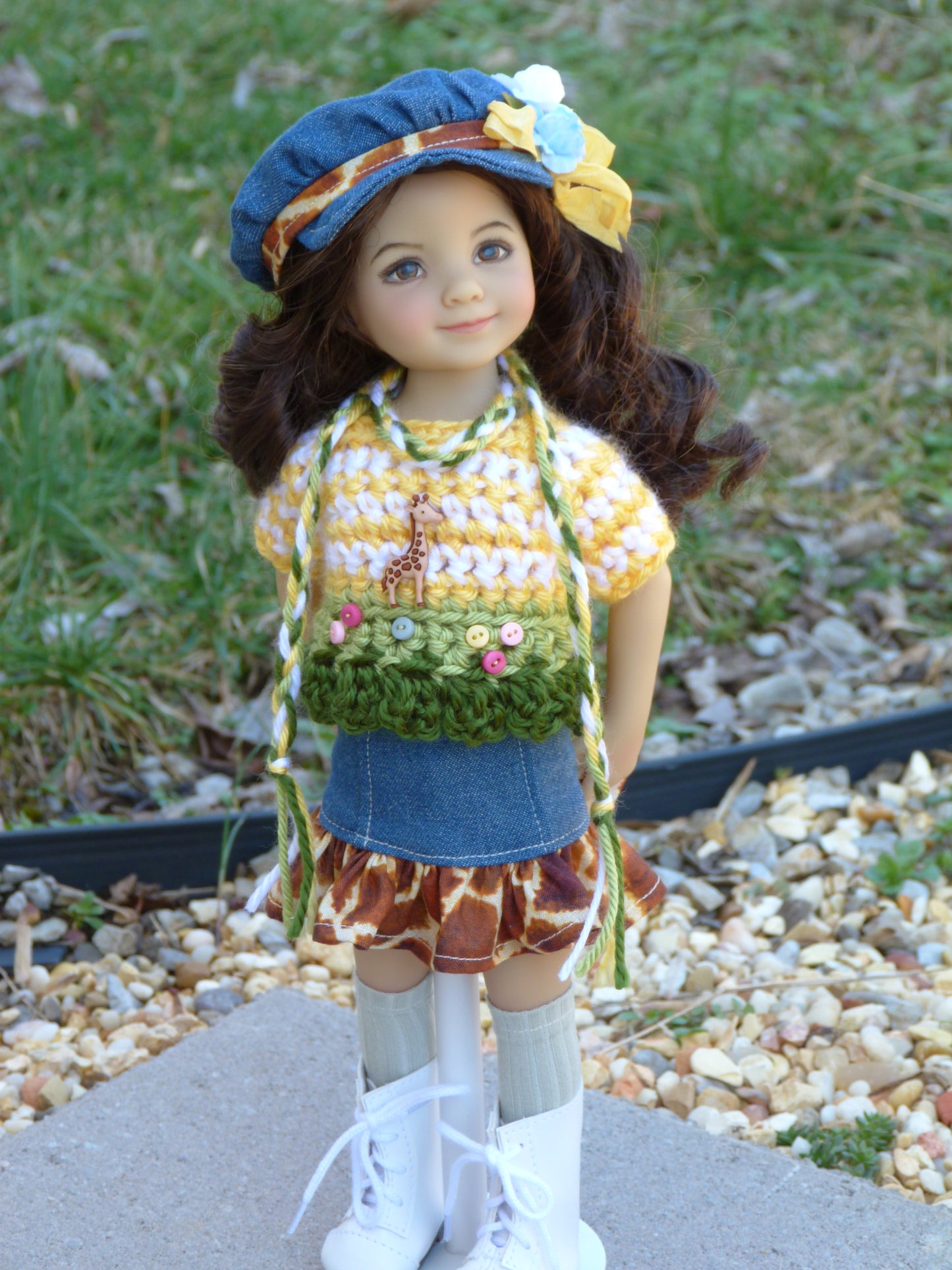 Safari Outfit Handmade to fit 11 Inch Dumpling Meadowdoll Spring Clothes