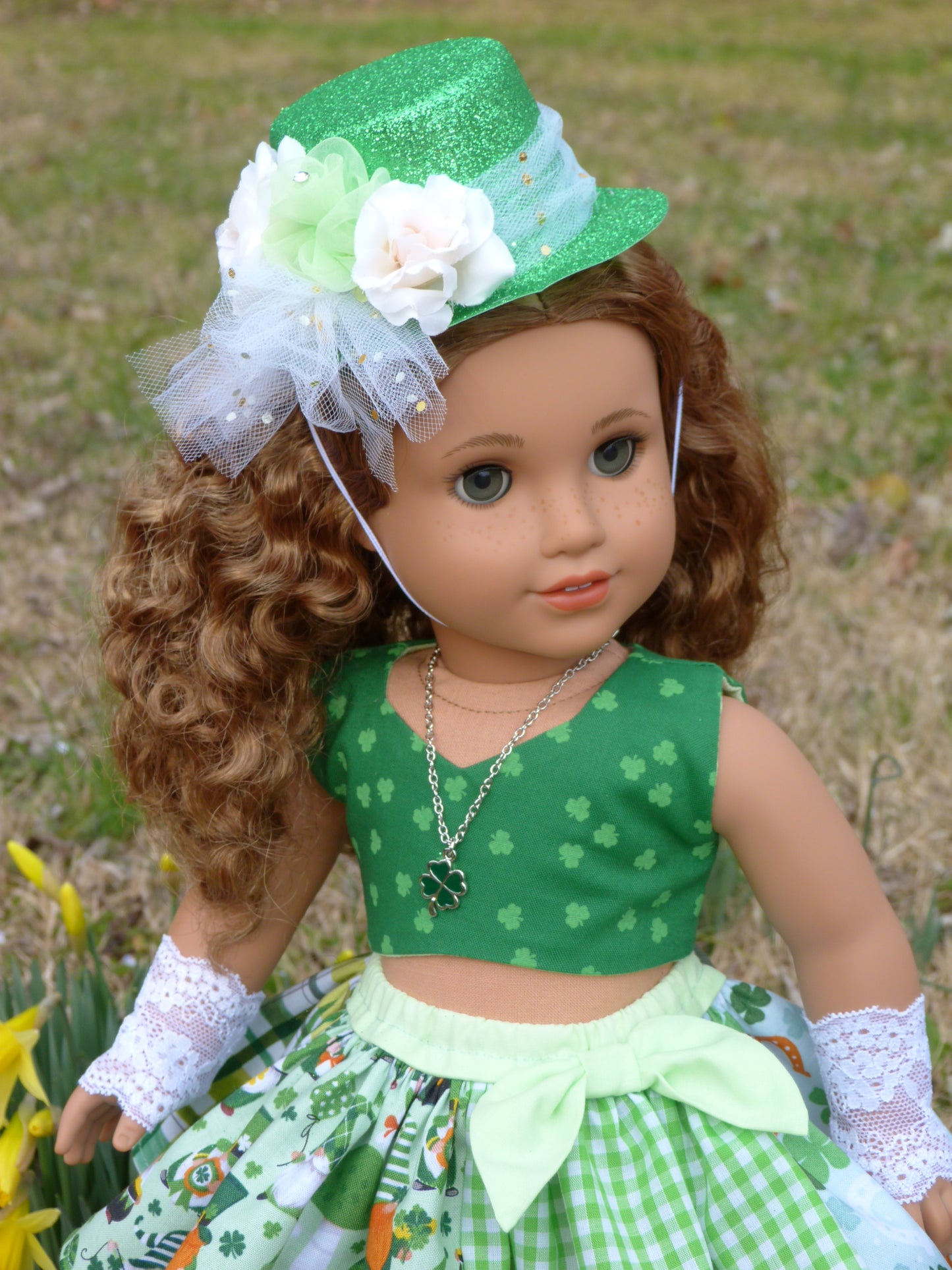 Leprechaun Outfit for 18 Inch Doll Irish Clothing American Handmade 18"