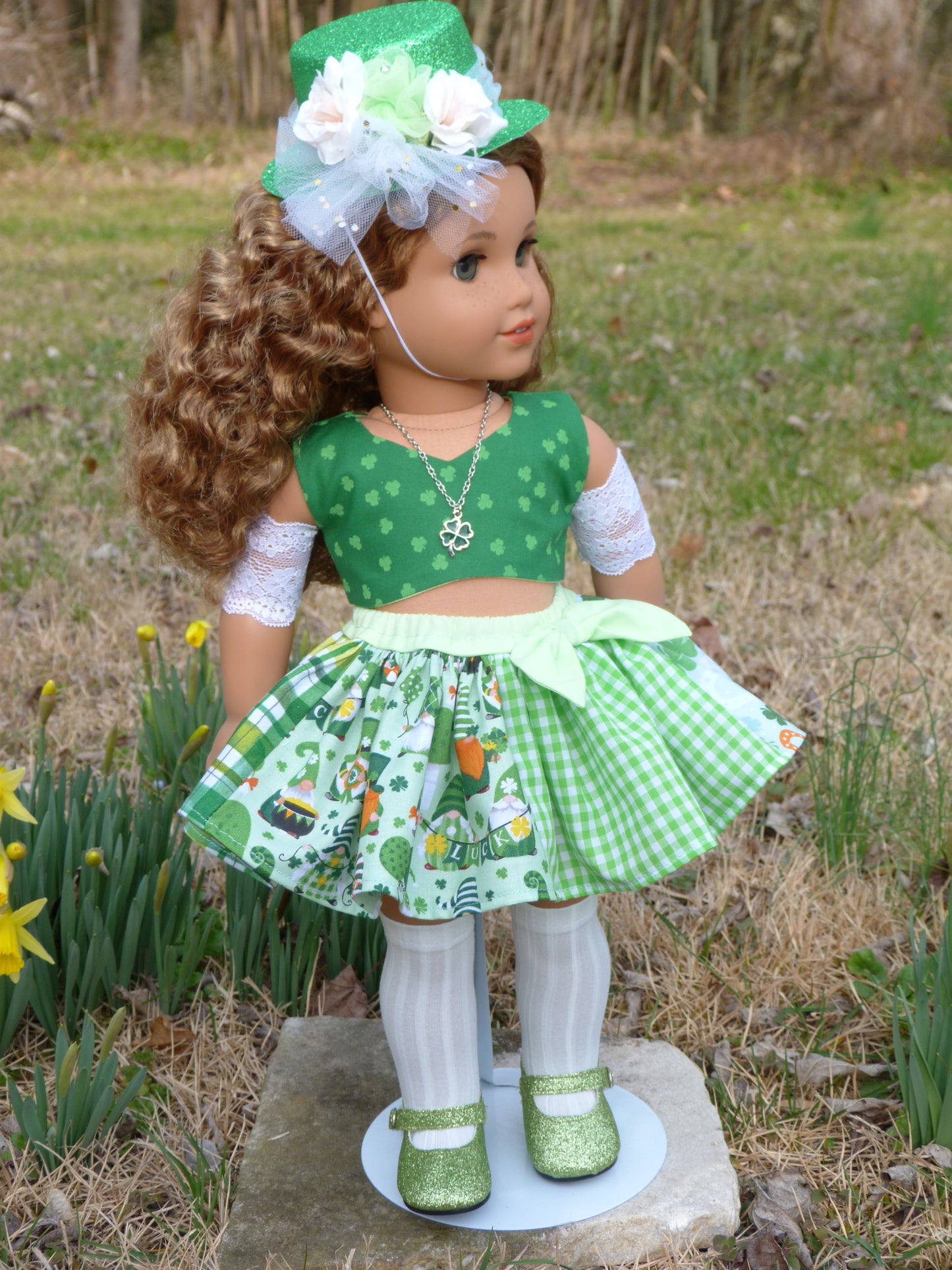 Leprechaun Outfit for 18 Inch Doll Irish Clothing American Handmade 18"