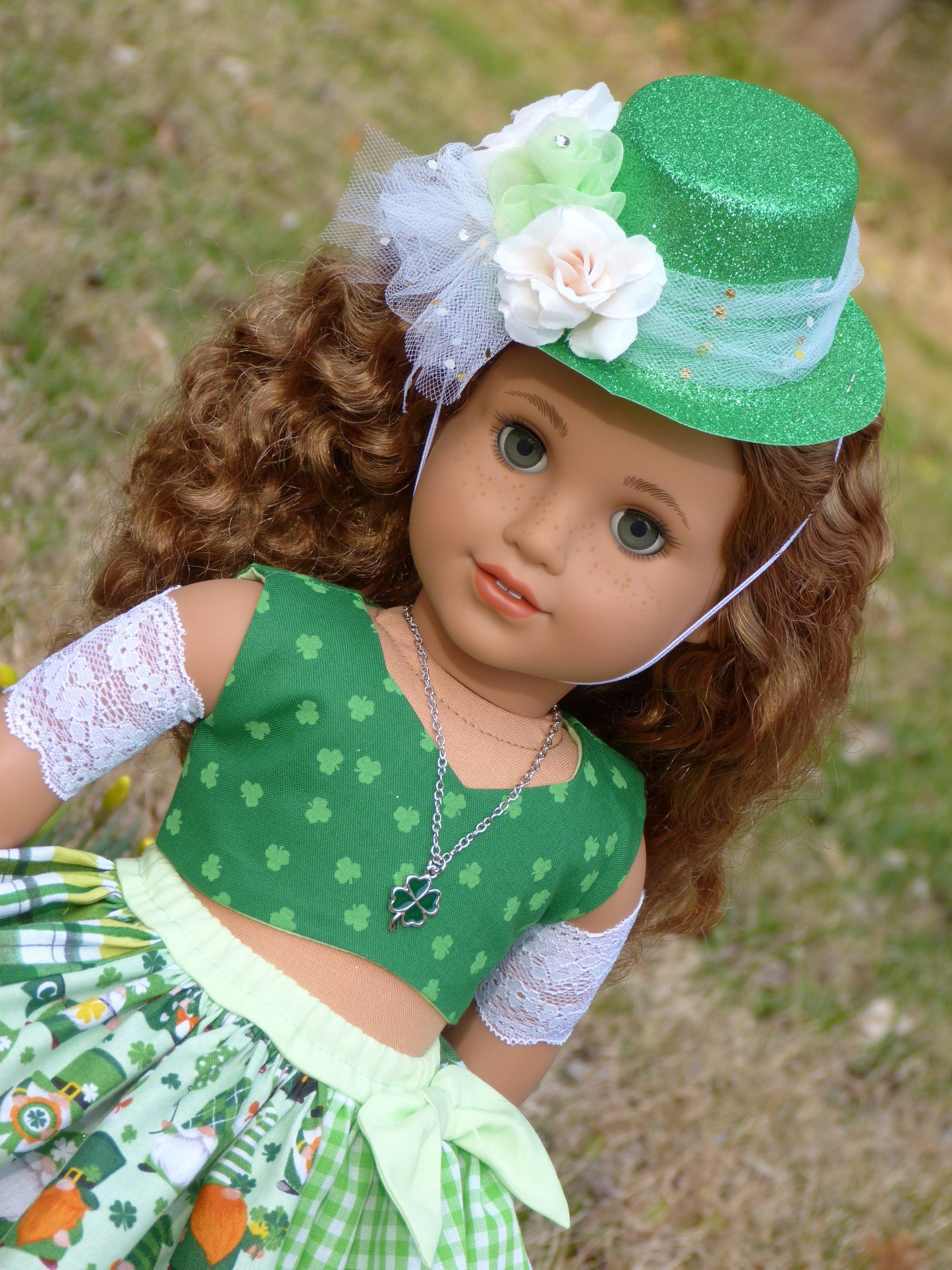 Leprechaun Outfit for 18 Inch Doll Irish Clothing American Handmade 18"