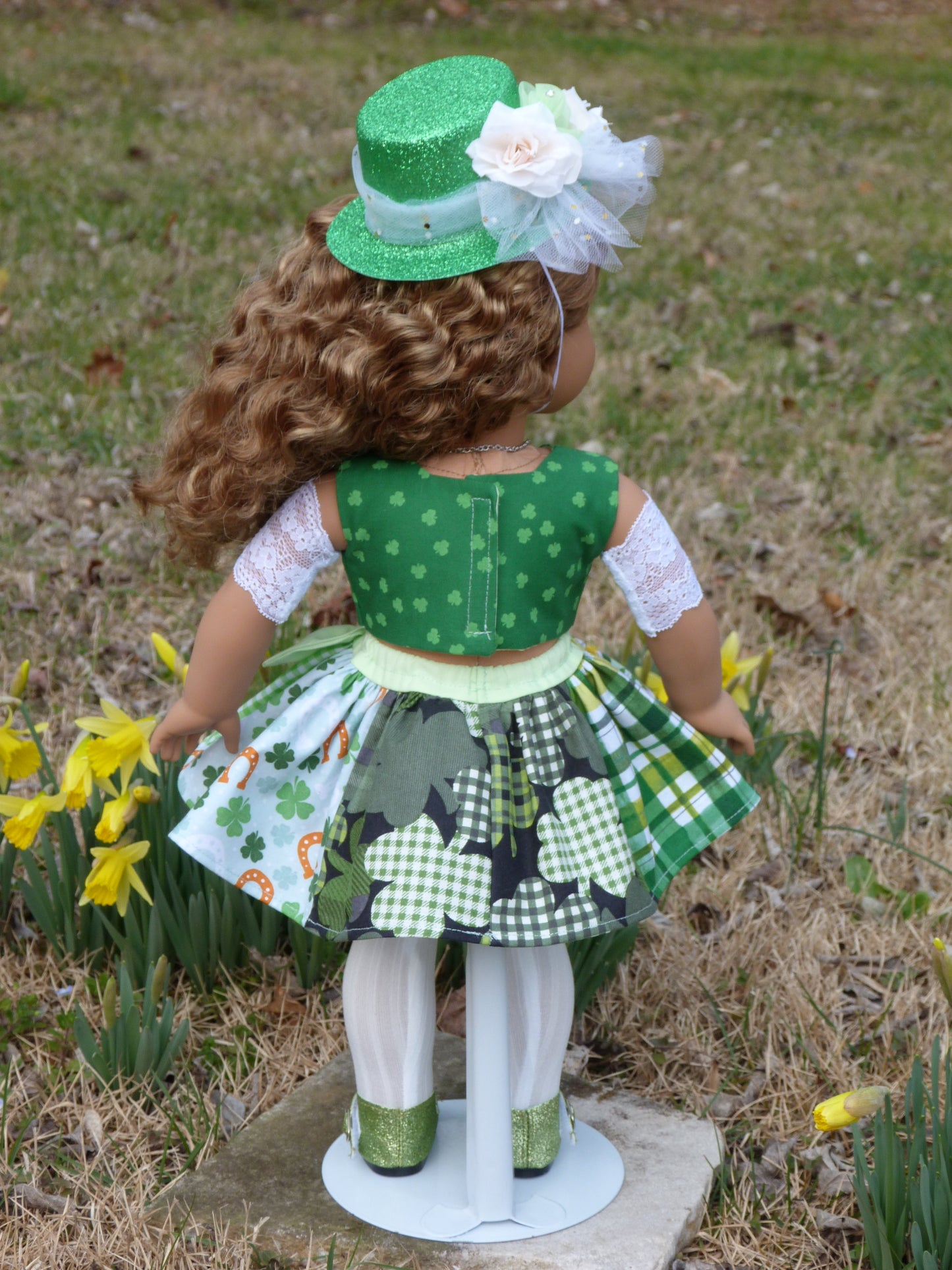 Leprechaun Outfit for 18 Inch Doll Irish Clothing American Handmade 18"