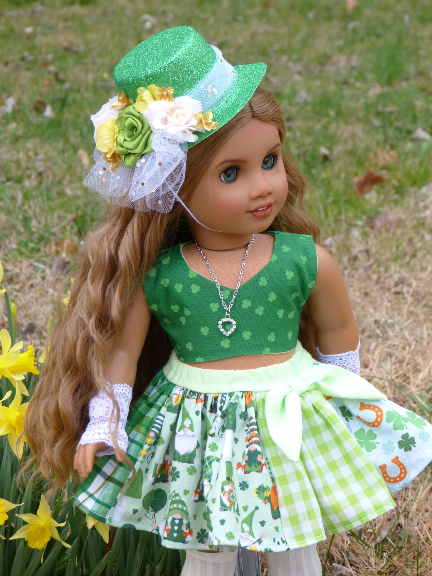 Leprechaun Outfit for 18 Inch Doll Irish Clothing American Handmade 18"