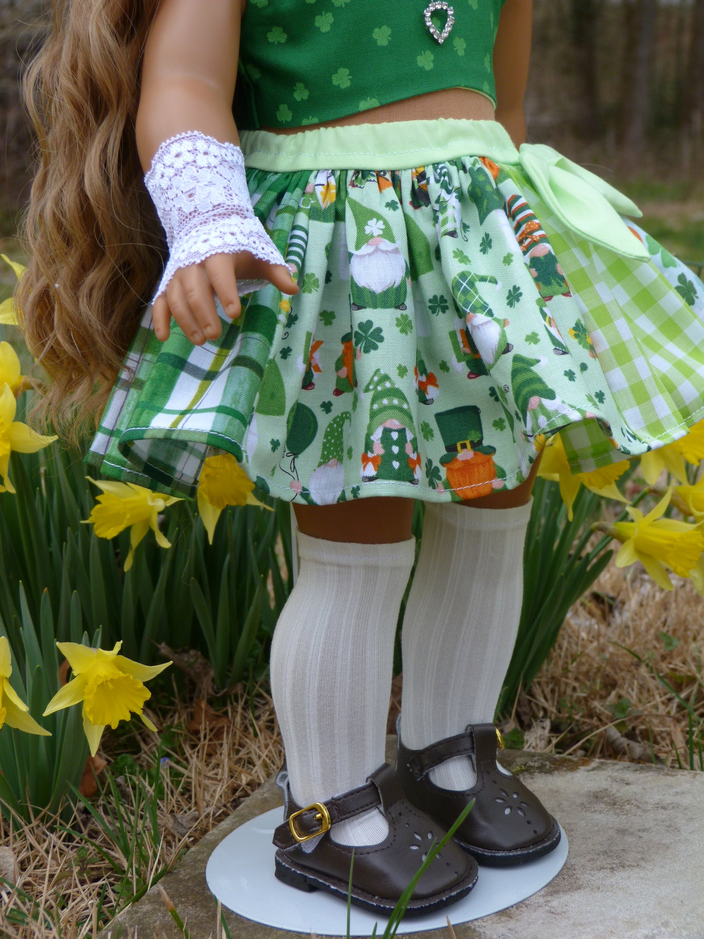 Leprechaun Outfit for 18 Inch Doll Irish Clothing American Handmade 18"