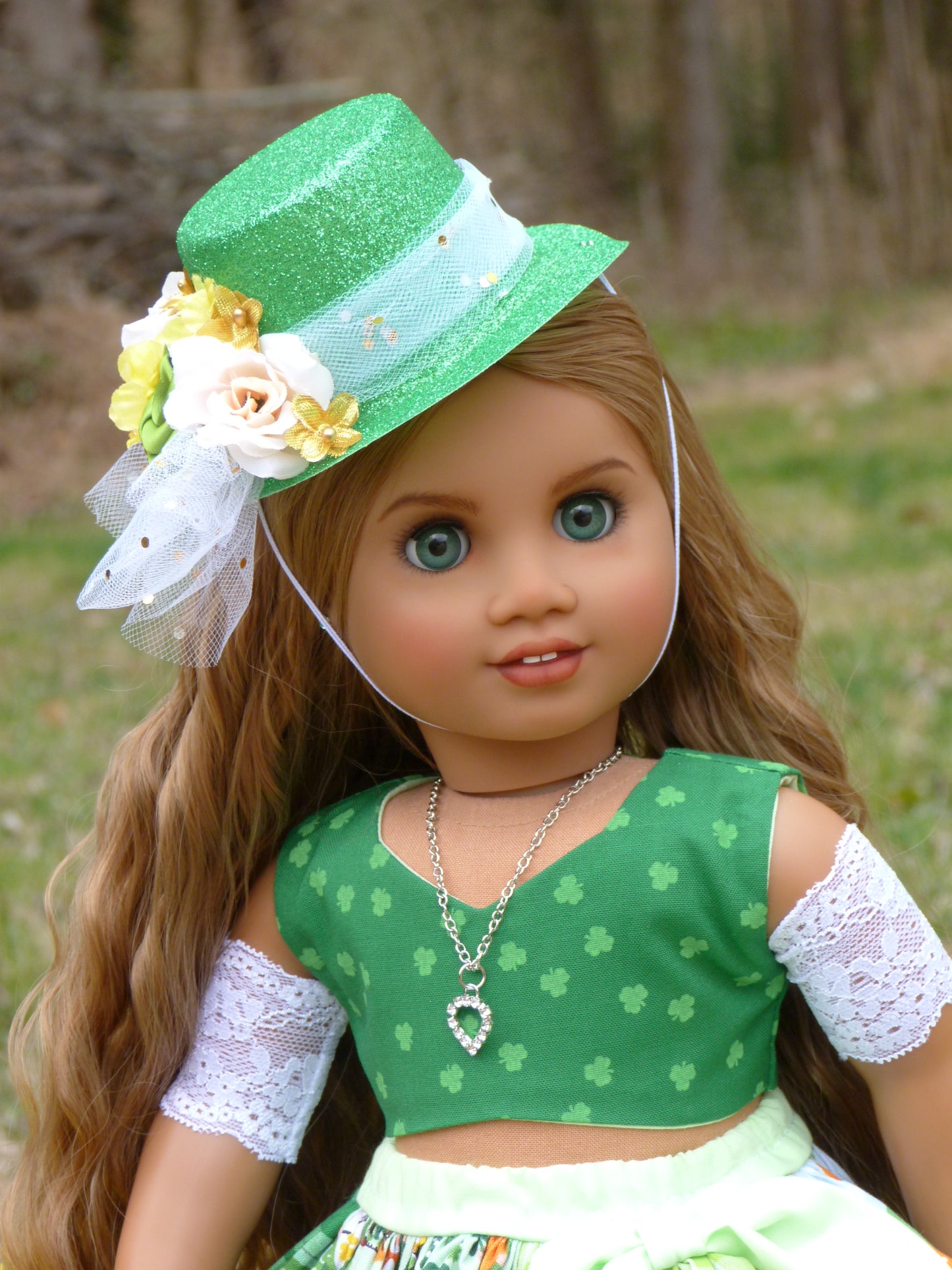 Leprechaun Outfit for 18 Inch Doll Irish Clothing American Handmade 18"