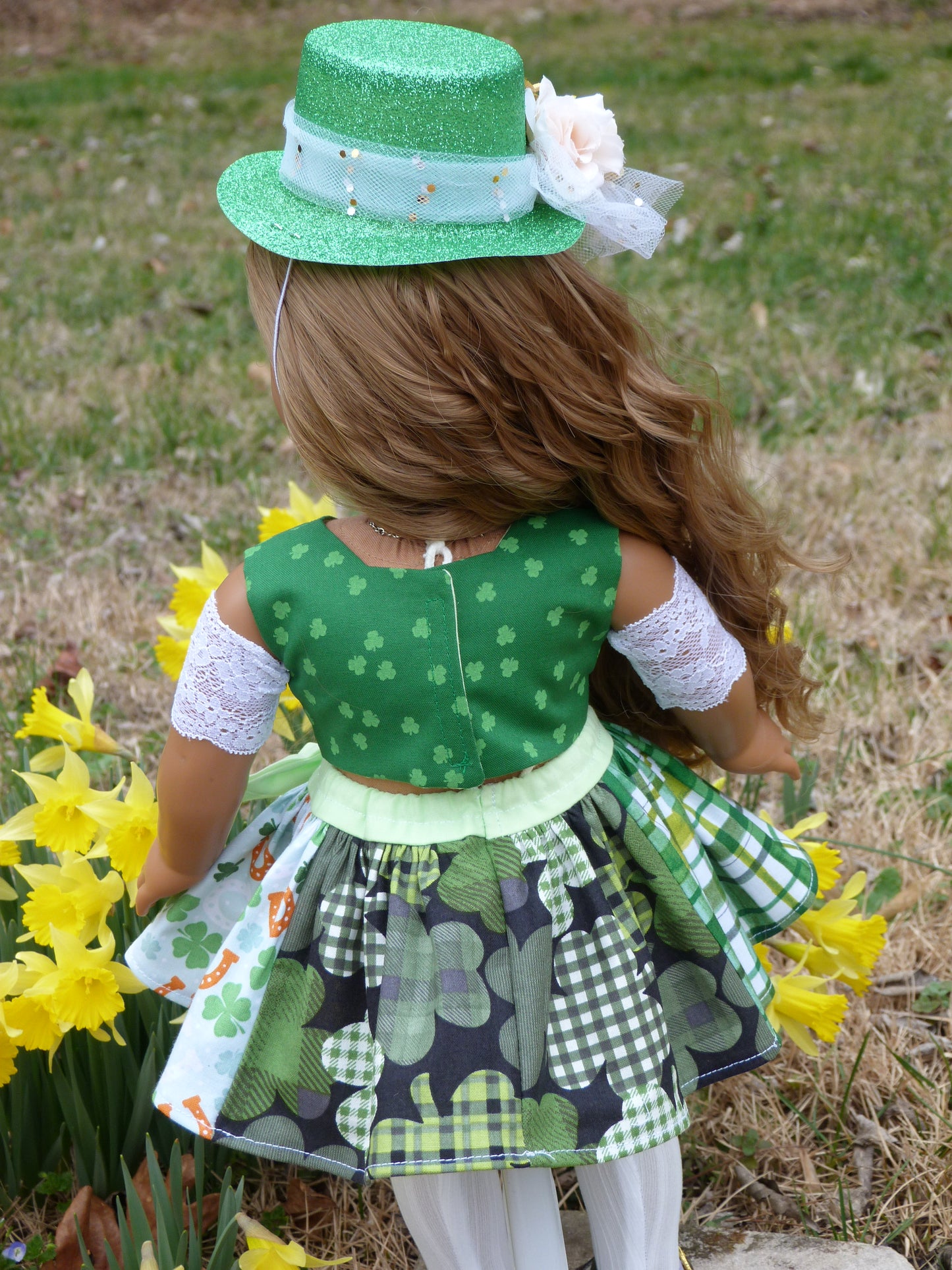 Leprechaun Outfit for 18 Inch Doll Irish Clothing American Handmade 18"