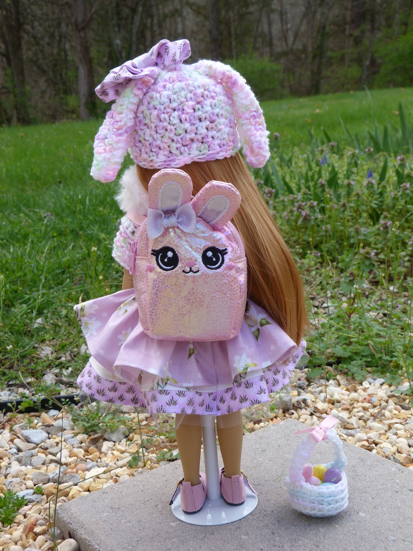 Spring Bunny Outfit Handmade to fit 14.5 Inch Ruby Red Fashion Doll