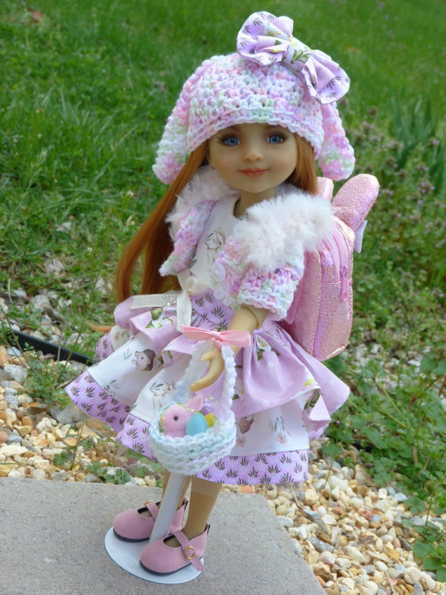 Spring Bunny Outfit Handmade to fit 14.5 Inch Ruby Red Fashion Doll