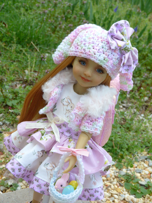 Spring Bunny Outfit Handmade to fit 14.5 Inch Ruby Red Fashion Doll