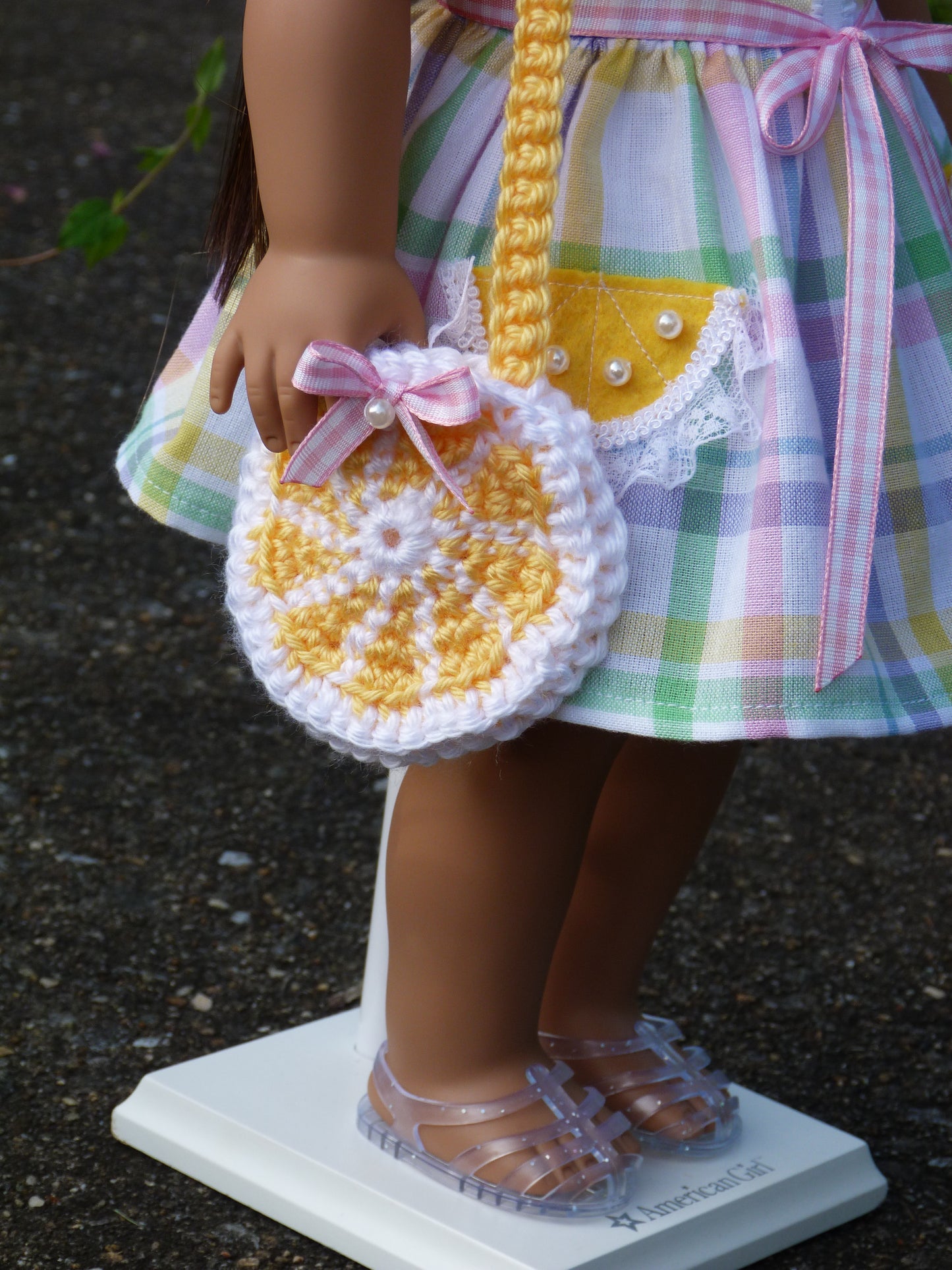 Pink Lemonade Summer Outfit for 18 Inch Doll Clothes Handmade to fit American Girl