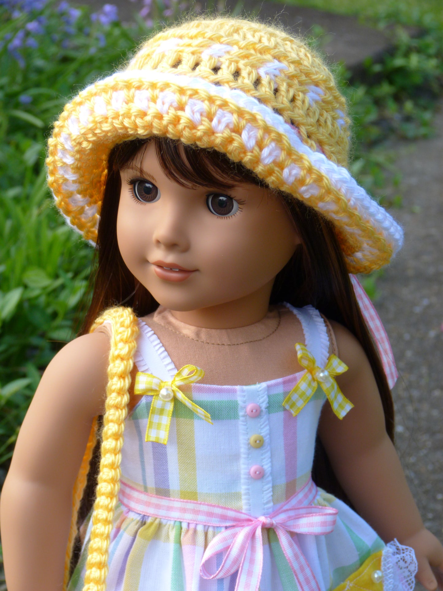 Pink Lemonade Summer Outfit for 18 Inch Doll Clothes Handmade to fit American Girl