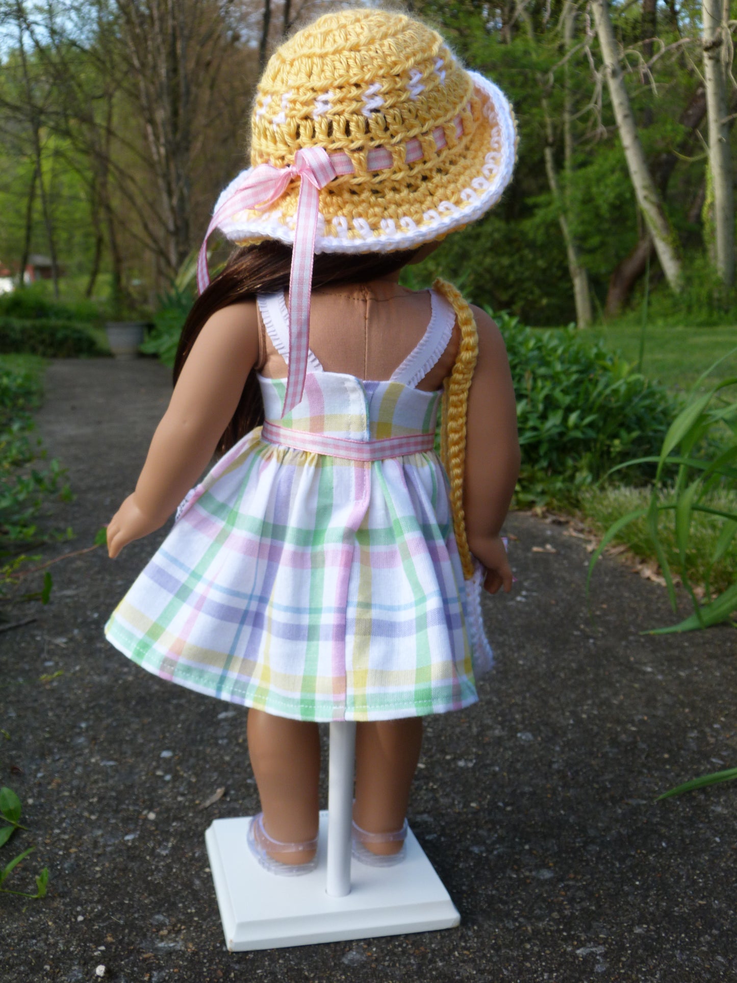 Pink Lemonade Summer Outfit for 18 Inch Doll Clothes Handmade to fit American Girl