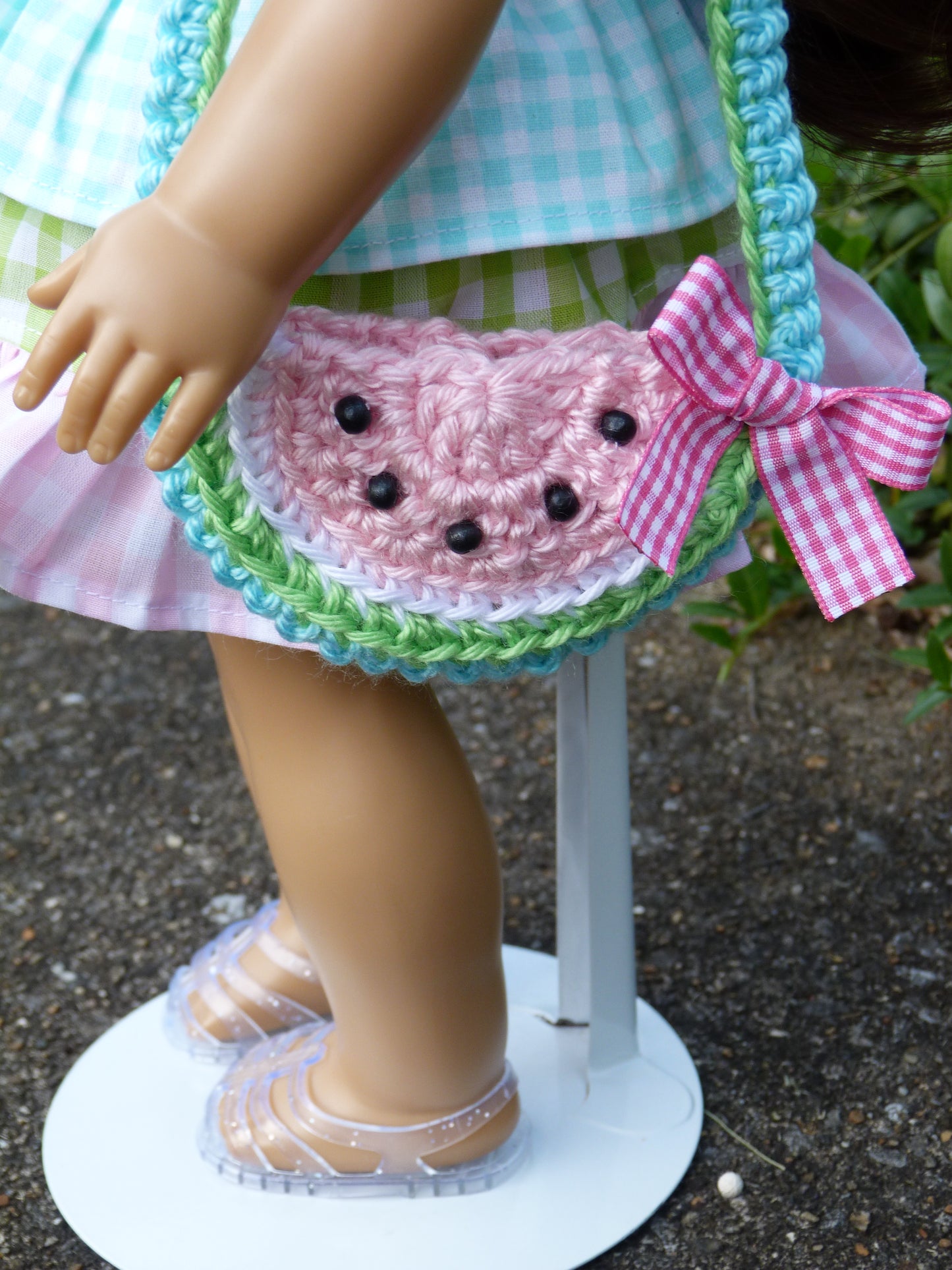 Watermelon Summer Outfit for 18 Inch Doll Clothes Handmade to fit American Girl